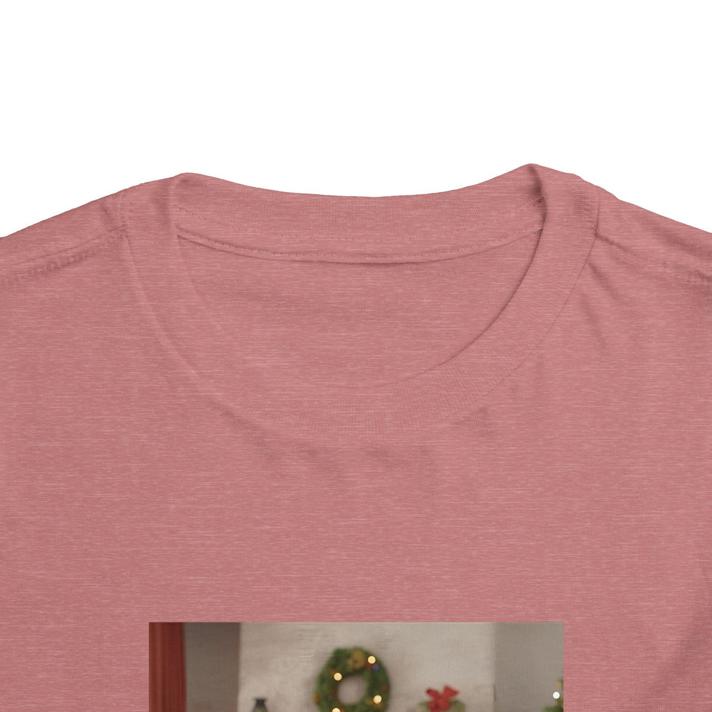 Cute Christmas Festive Puppy Toddler Tee, Cute Dog Christmas Shirt, Kids Holiday Clothing, Animal Lover Gift, Birthday Outfit