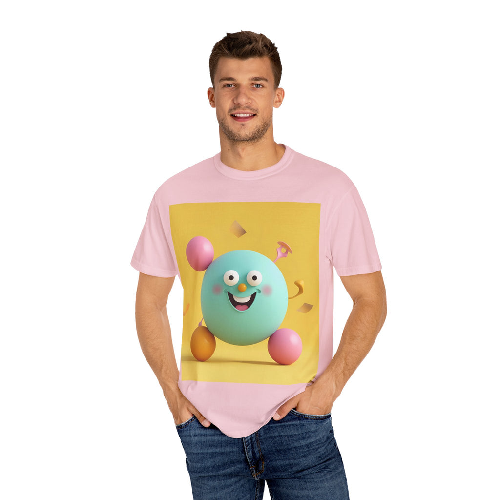 Playful Colorful Cartoon T-Shirt, Fun Graphic Tee, Summer Casual Wear, Gift for Kids and Adults, Birthday Party Outfit, Unique Design