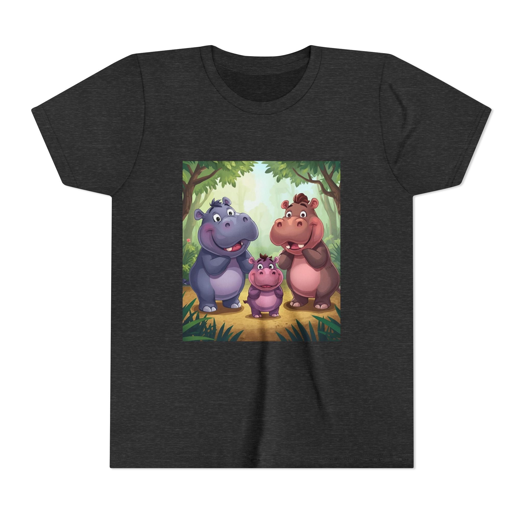 Hippo Cute Youth Short Sleeve Tee