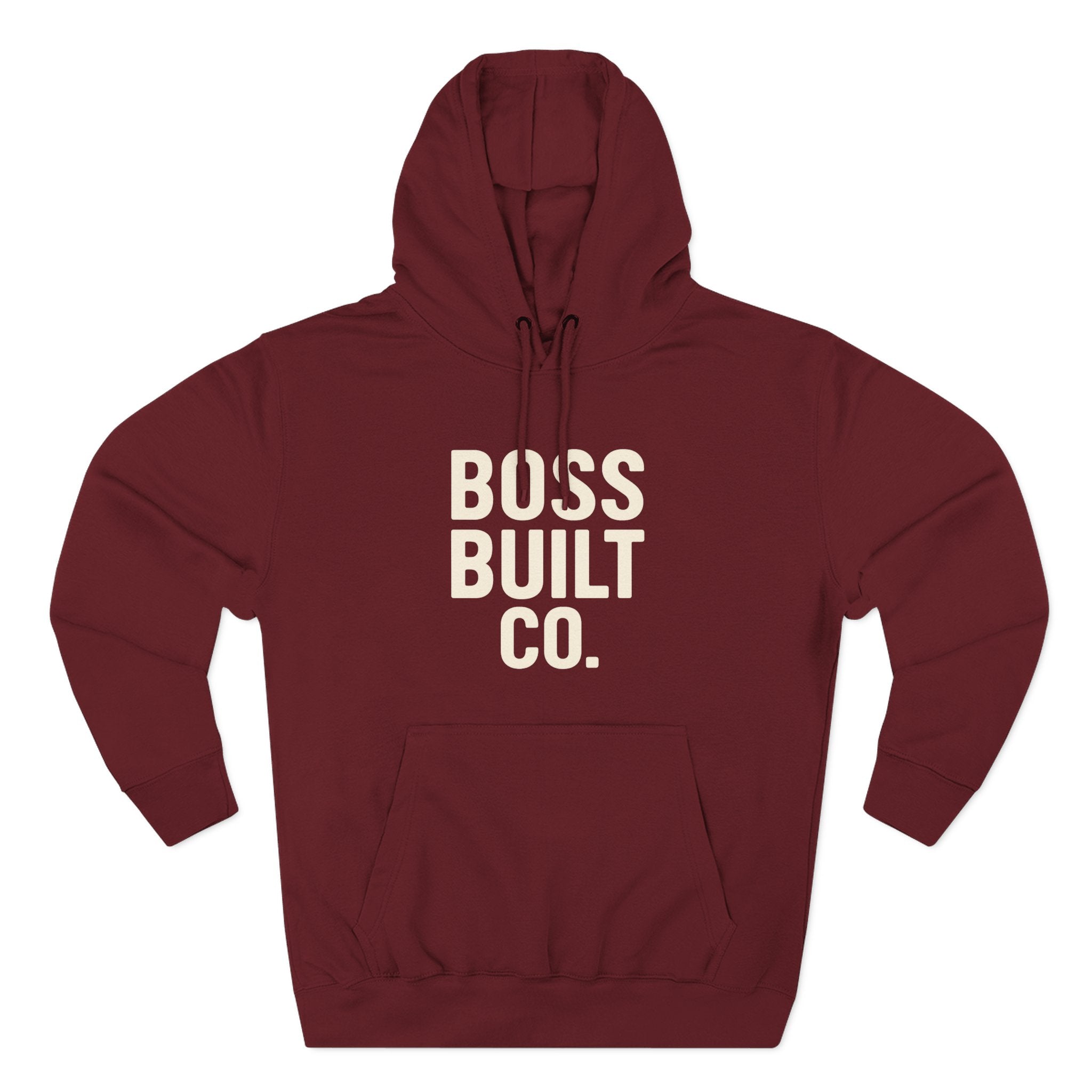 Boss Built Co. Hoodie — Motivational Graphic Pullover