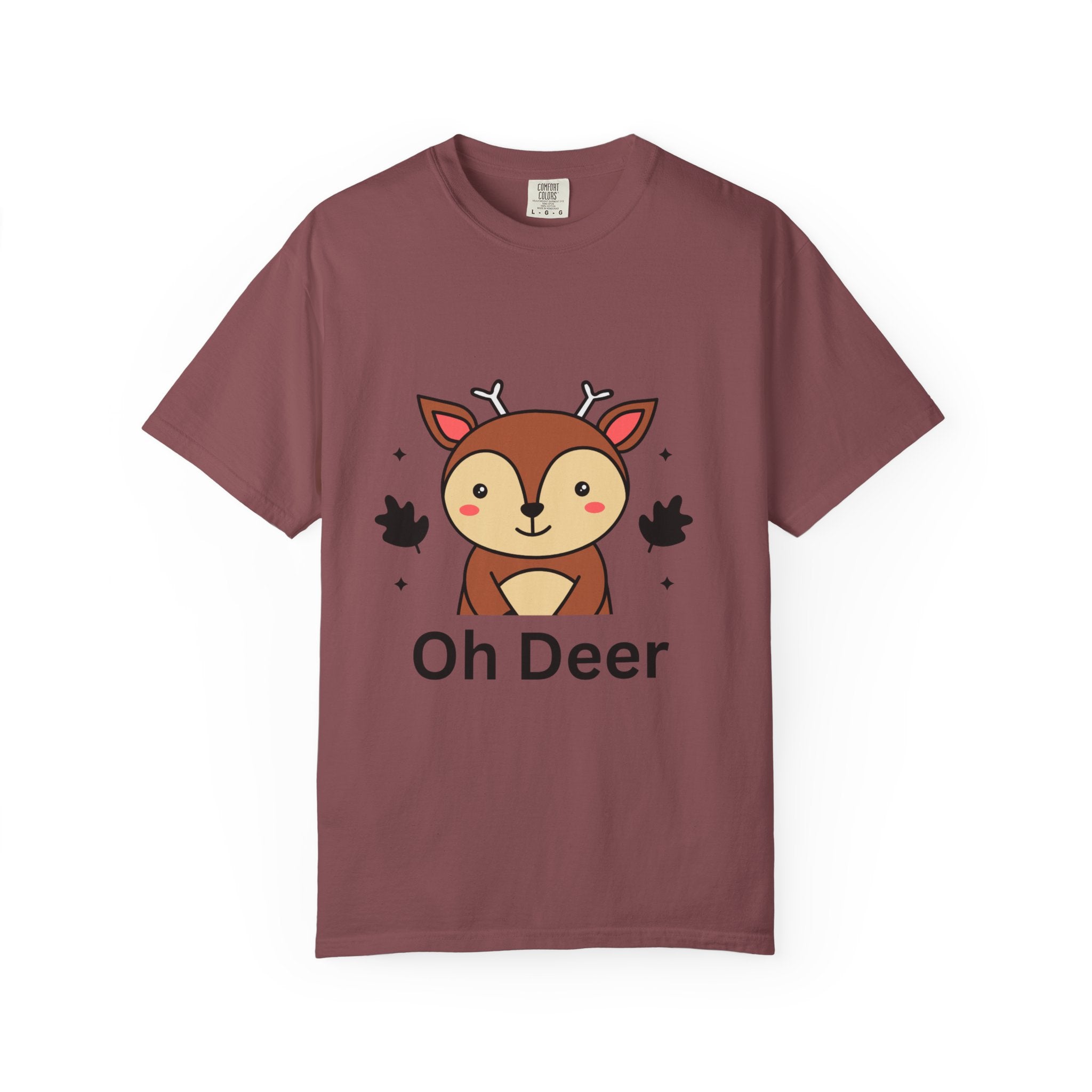Cute 'Oh Deer' Unisex T-Shirt, Funny Animal Tee, Gift for Animal Lovers, Perfect for Birthdays and Holidays, Casual Wear