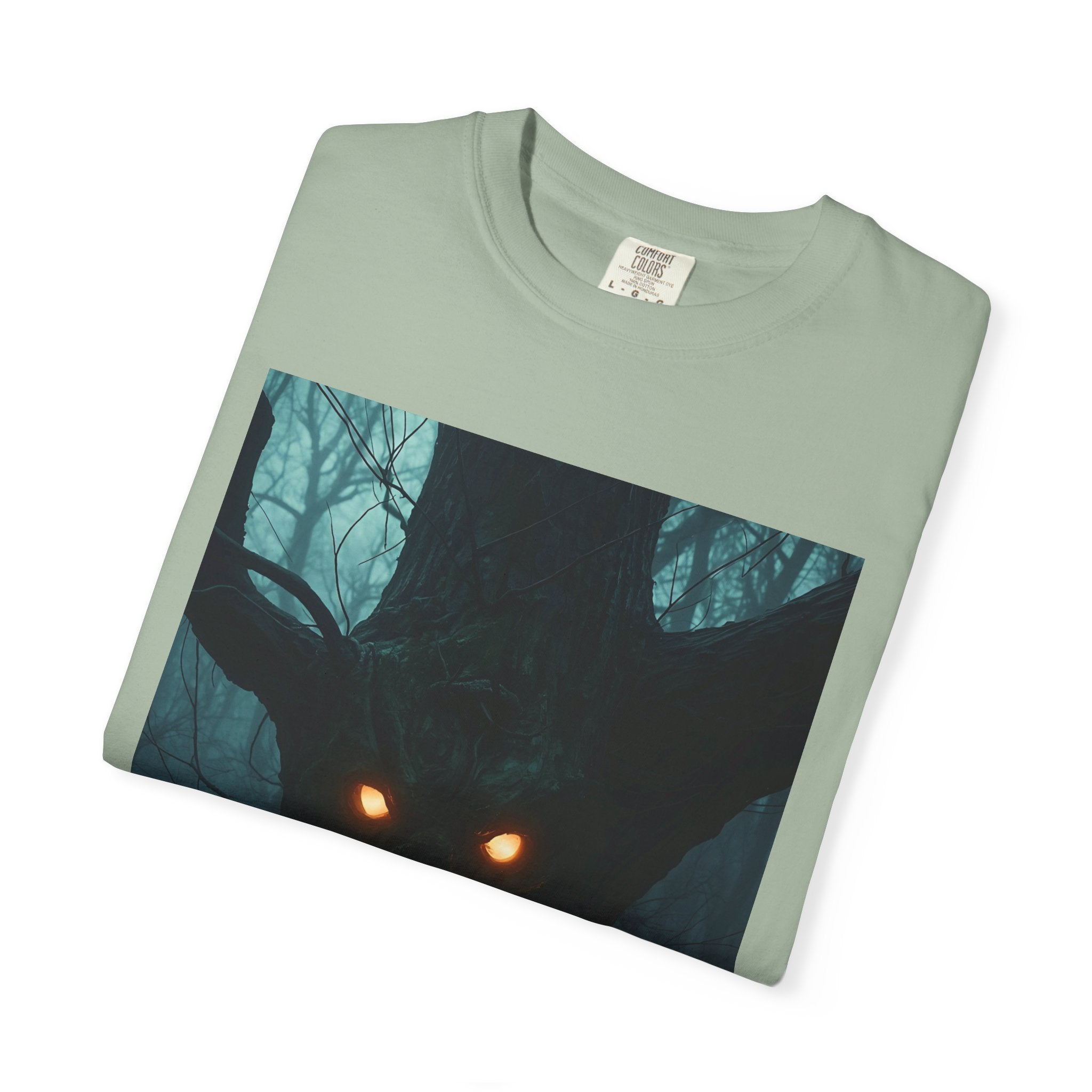 Spooky Forest Creature Unisex T-Shirt, Casual Wear, Gift for Nature Lovers, Halloween Apparel, Trendy Graphic Tee