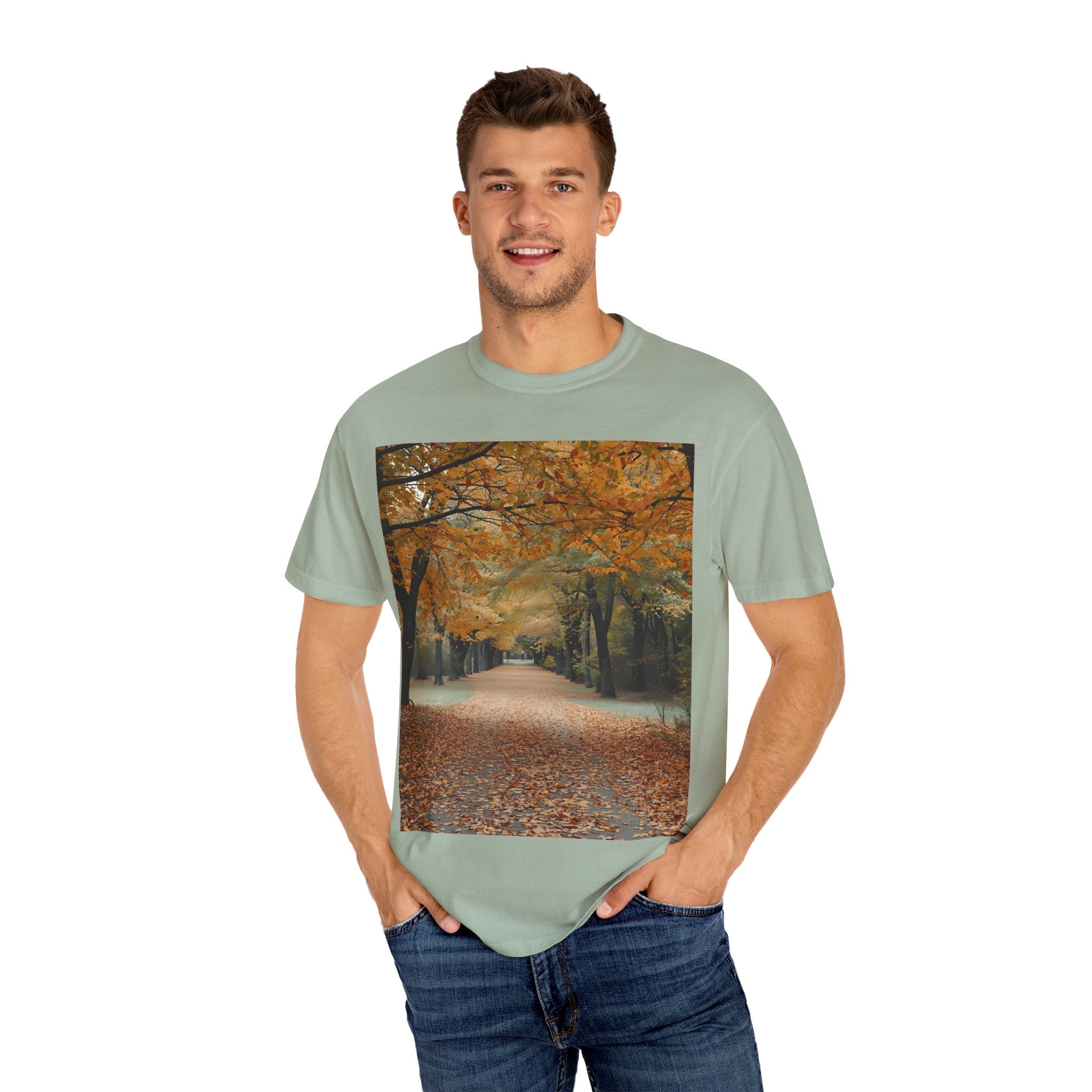 Autumn Pathway T-Shirt | Nature Lover Gift, Fall Fashion, Unisex Tee, Seasonal Wear, Cozy Vibes