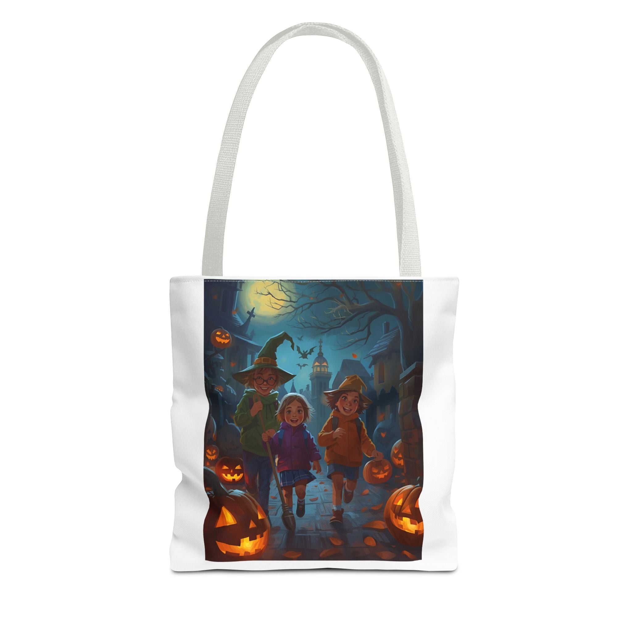 Halloween-Themed Tote Bag, Trick or Treat, Spooky Season, Kids Costume Accessory, Party Favor, Fall Festivities