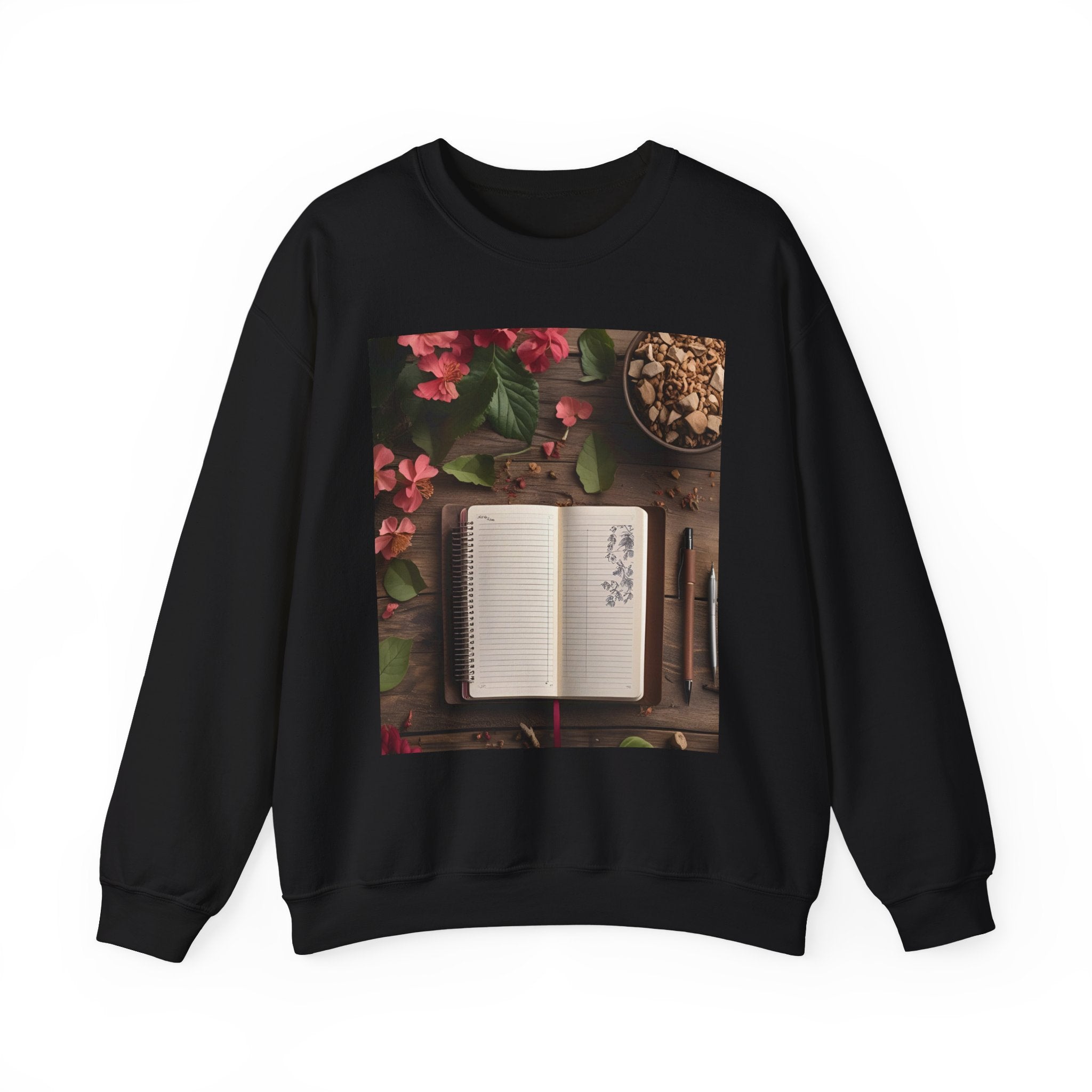Floral Inspirational Sweatshirt | Cozy Crewneck for Writers, Nature Lovers, Journal Enthusiasts, Perfect Gift for Friends