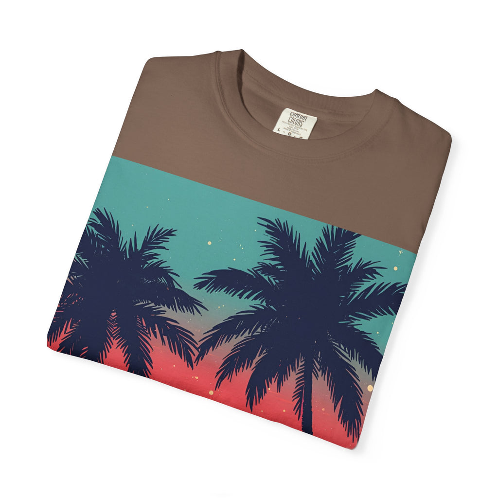 Tropical Sunset Unisex Garment-Dyed T-shirt