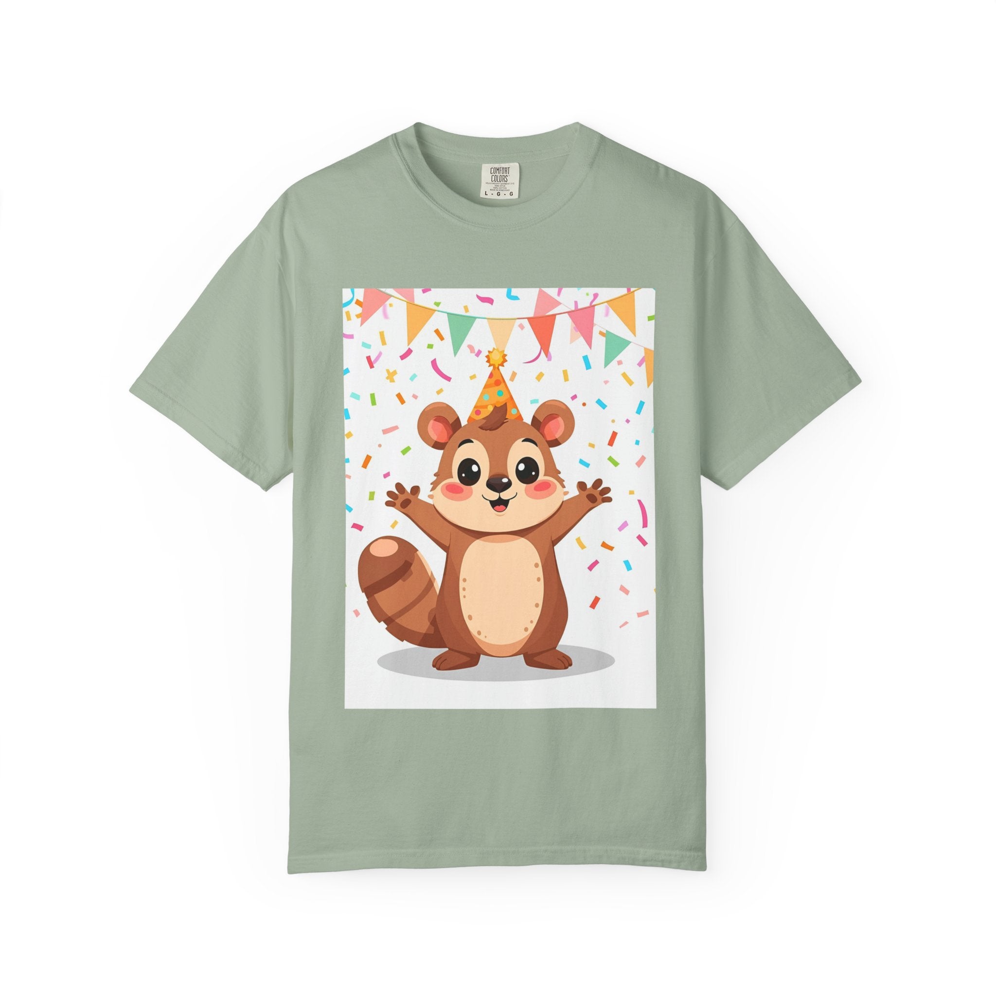 Adorable Party Animal Squirl T-Shirt - Birthday Gift, Unisex Tee, Celebration Apparel, Cute Animal Print, Fun Gift Idea