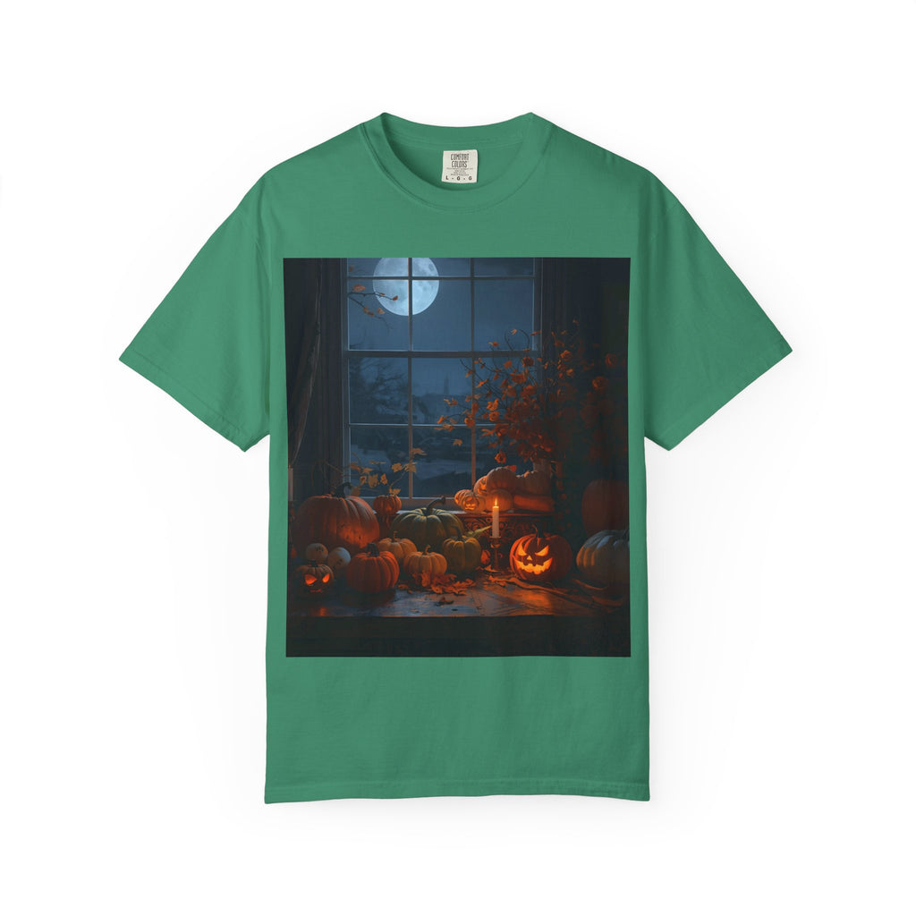 Spooky Autumn Pumpkin Vibes Halloween T-Shirt, Casual Fall Tee, Unisex Graphic Shirt, Pumpkin Lover Gift, Cozy Seasonal Apparel