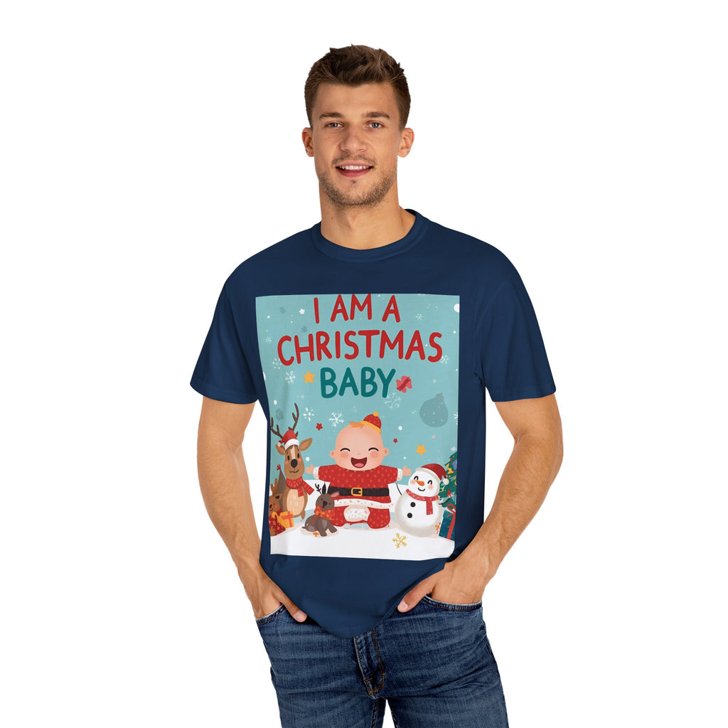 Christmas Baby T-shirt, Cute Christmas Shirt, Holiday Gift, Family Matching Tee, Unisex Kids Christmas Apparel, Baby's First Christmas