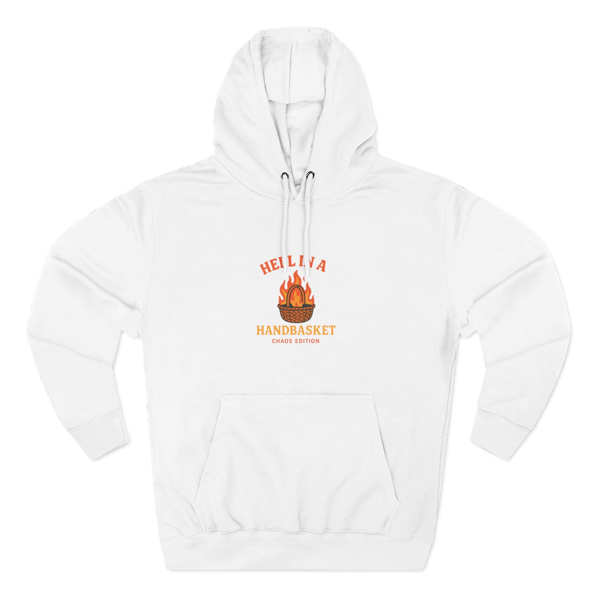 Hell In A HandBasket Funny Three-Panel Fleece Hoodie