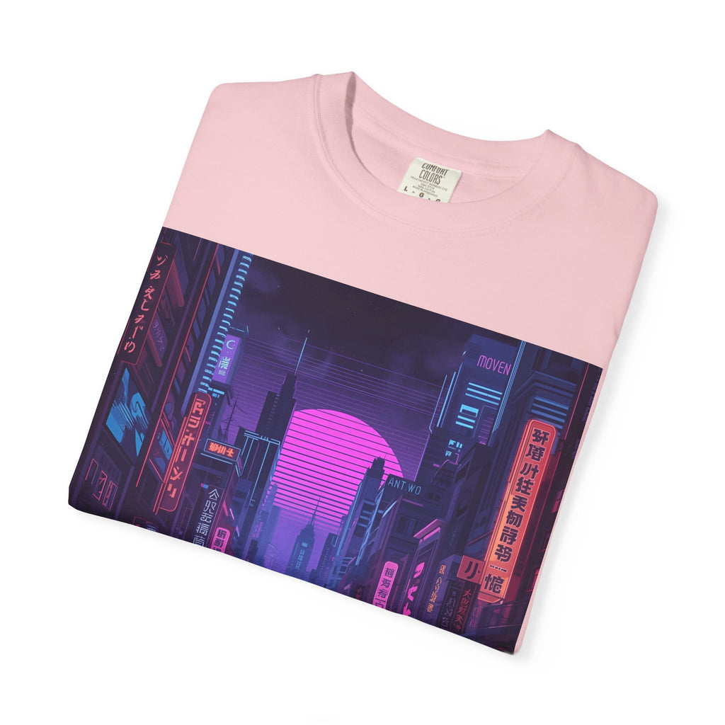 Futuristic City Unisex T-Shirt, Trendy Graphic Tee, Streetwear Style, Perfect for Gifts, Casual Wear, Summer Vibes