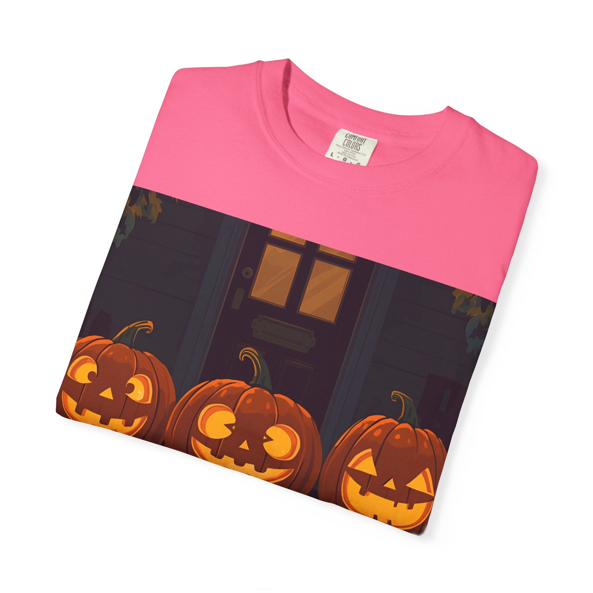 Happy Halloween Pumpkin Unisex T-shirt, Spooky Season Tee, Fall Festival Shirt, Pumpkin Graphic Top, Halloween Gift for Him/Her