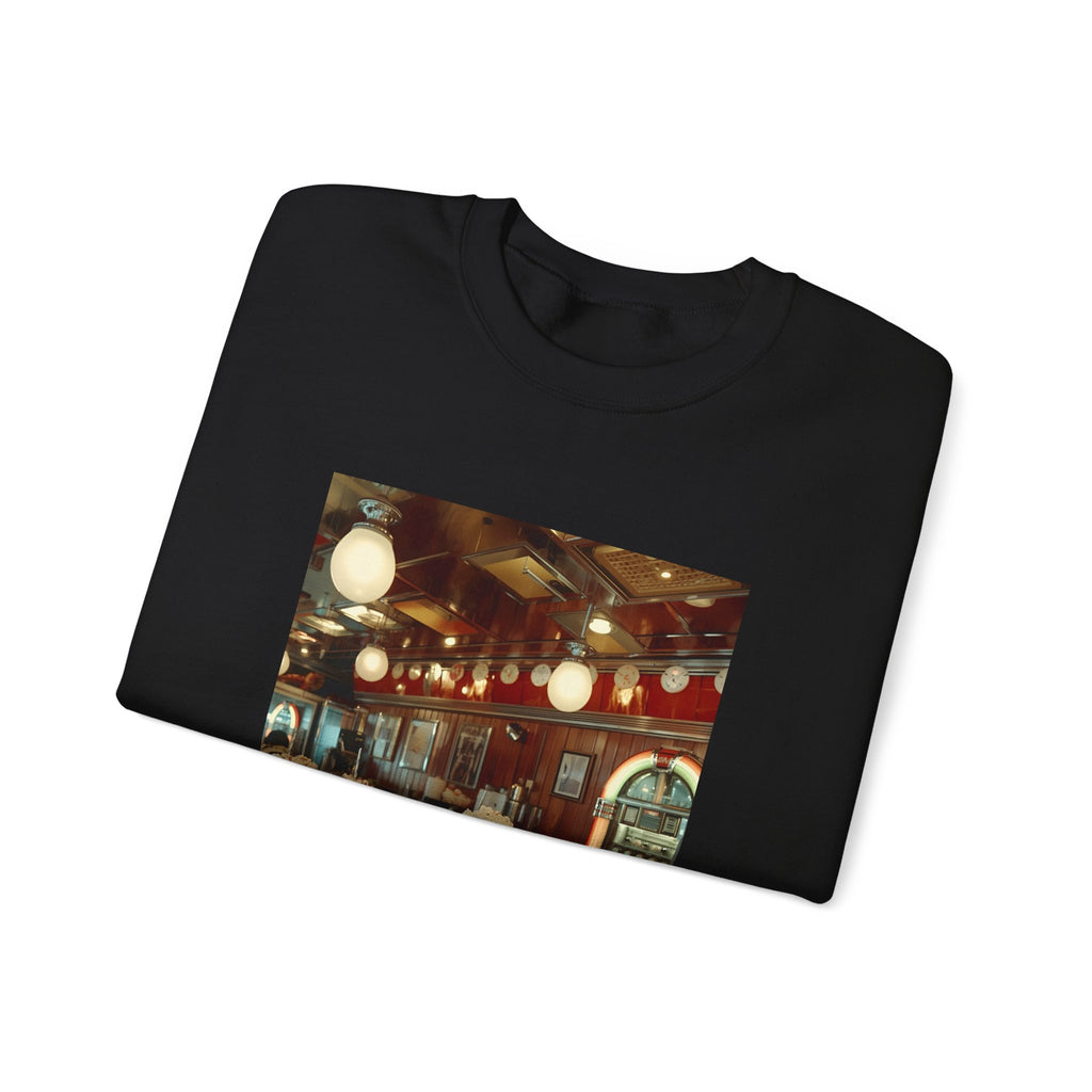Cozy Café Vibes Sweatshirt, Unisex Crewneck, Coffee Lover Gift, Retro Coffee Shop Aesthetic, Perfect for Fall, Great for Lounging