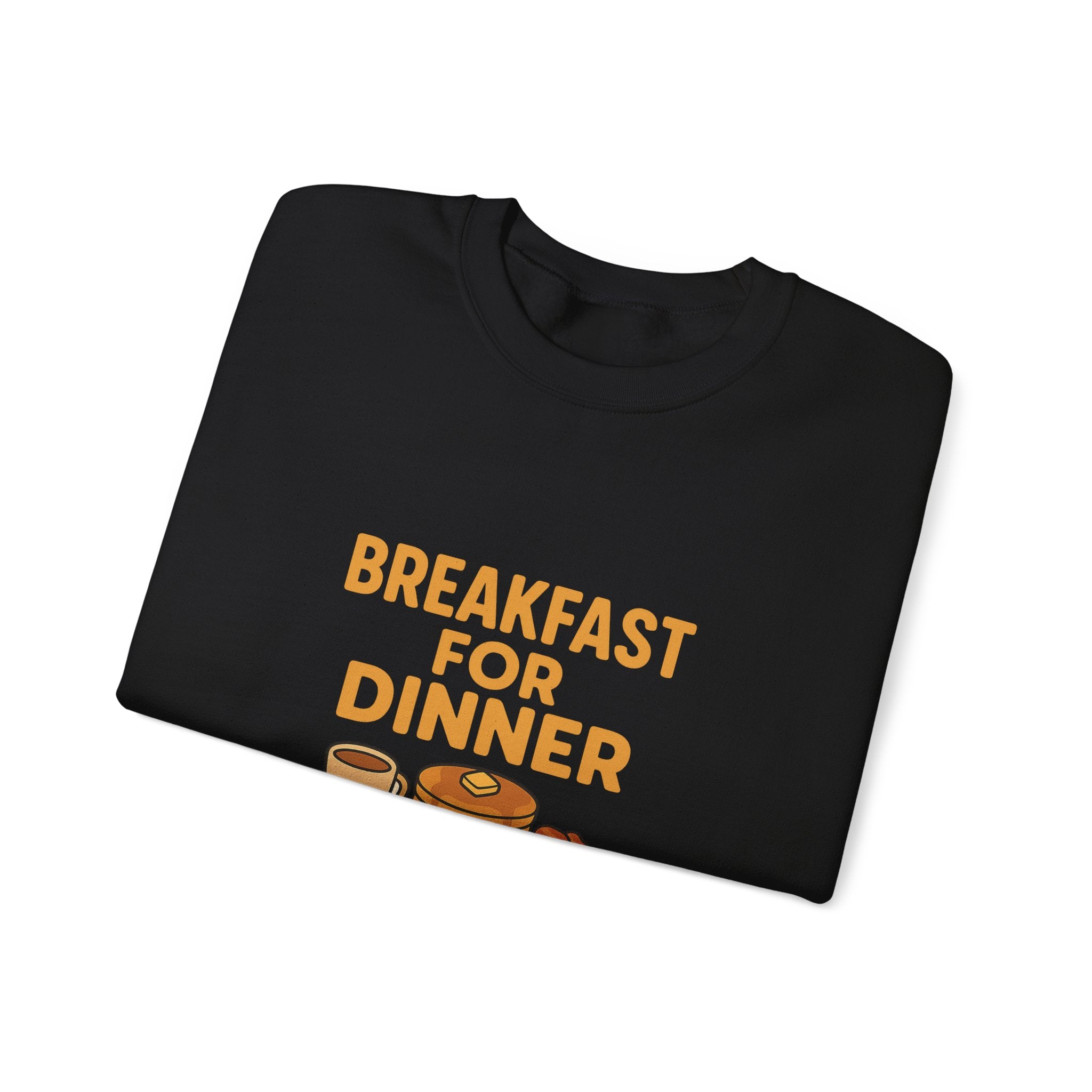 Breakfast for Dinner Sweatshirt, Cozy Crewneck for Food Lovers, Cute Gift for Brunch Enthusiasts, Fun Casual Wear, Ideal for Foodie Gifts