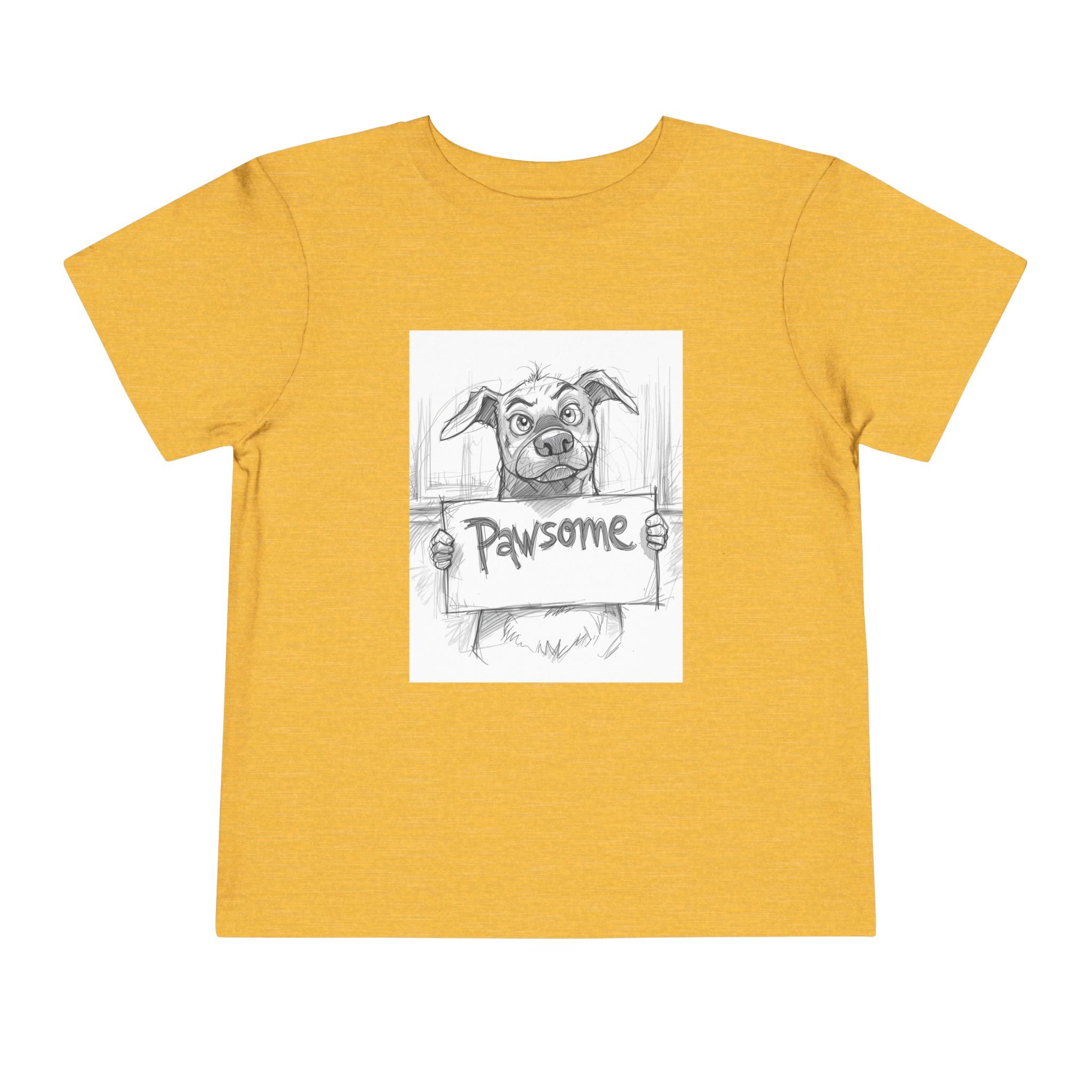 Pawsome Toddler Tee, Cute Dog Shirt for Kids, Pet Lover Gift, Playful Toddler Outfit, Birthday Gift, Animal Lover Apparel
