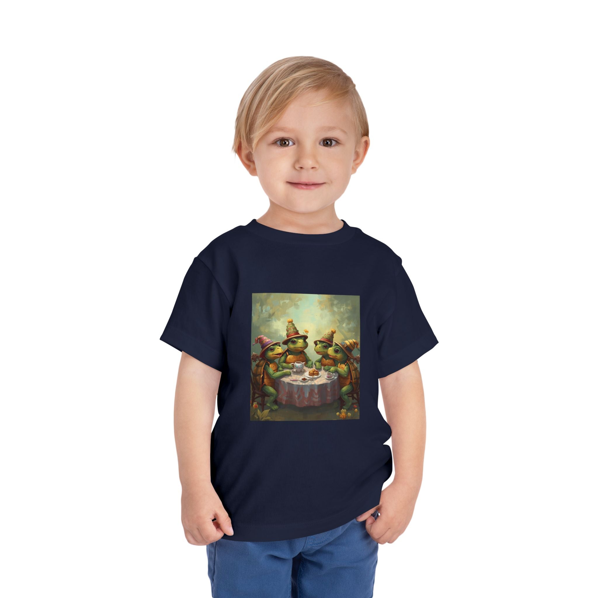 Whimsical Turtle Toddler Short Sleeve Tee