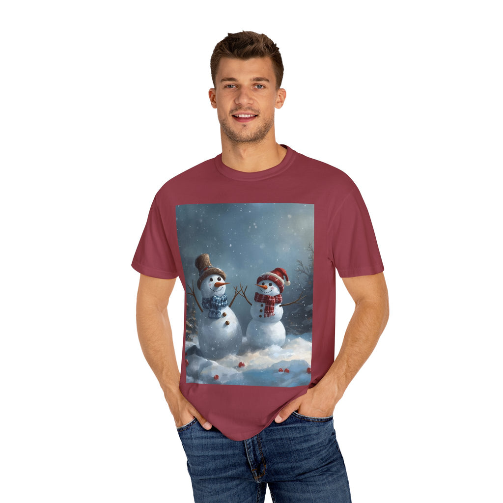 Christmas Winter Wonderland Snowman T-Shirt | Cozy Holiday Tee, Christmas Gift, Unisex Apparel, Seasonal Fashion, Winter Vibes