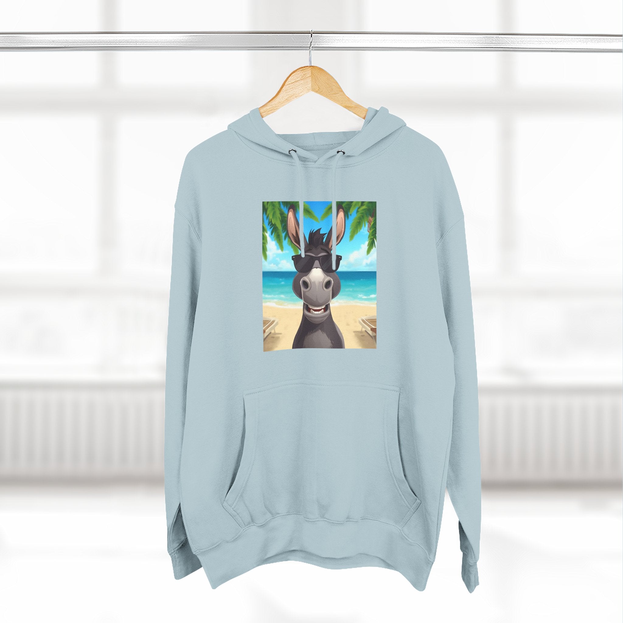 Donkey Beach Vibe Three-Panel Fleece Hoodie