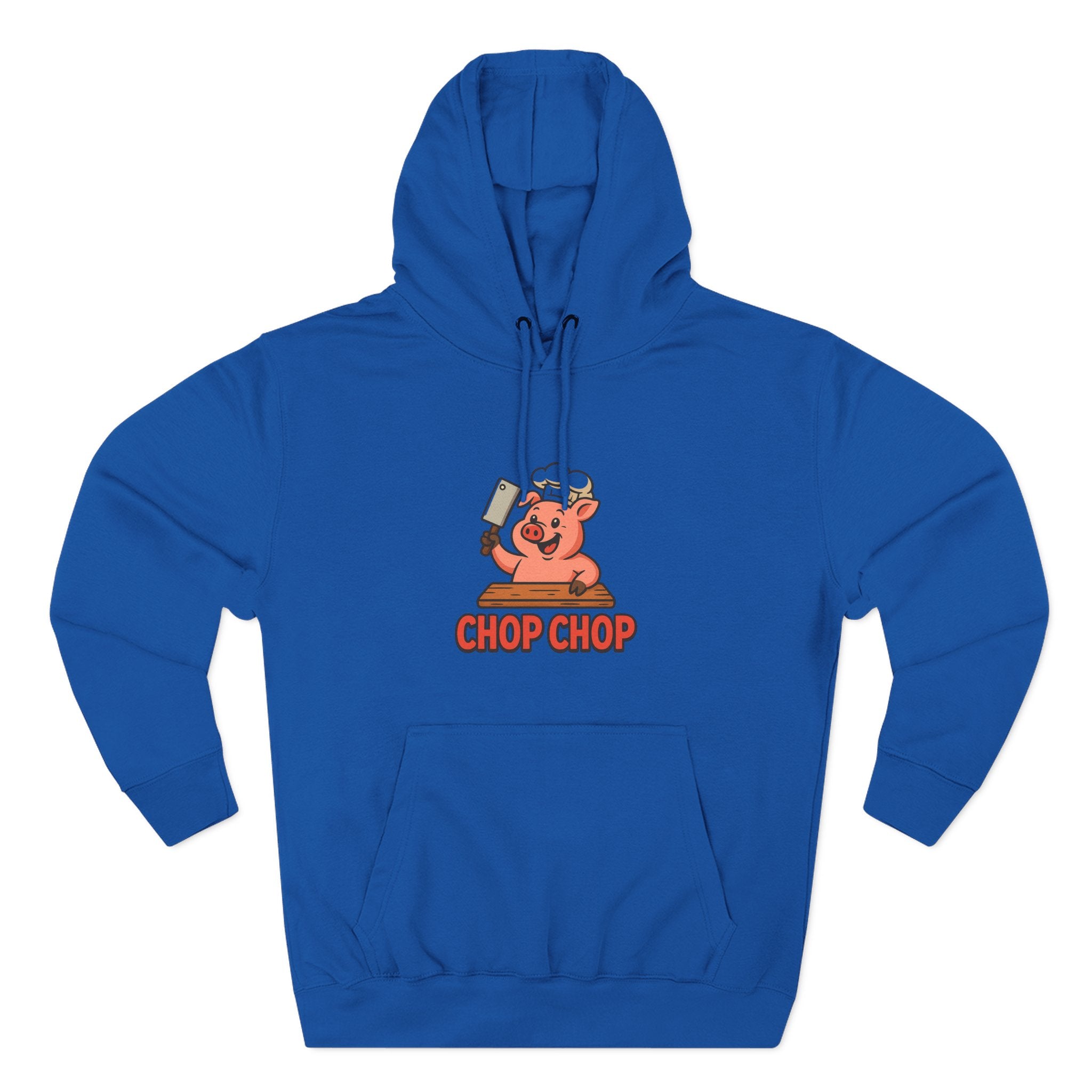 Cute Chef Pig Fleece Hoodie, Comfortable Fall Wear, Gift for Foodies, Kitchen Lovers, Funny Cooking Sweatshirt