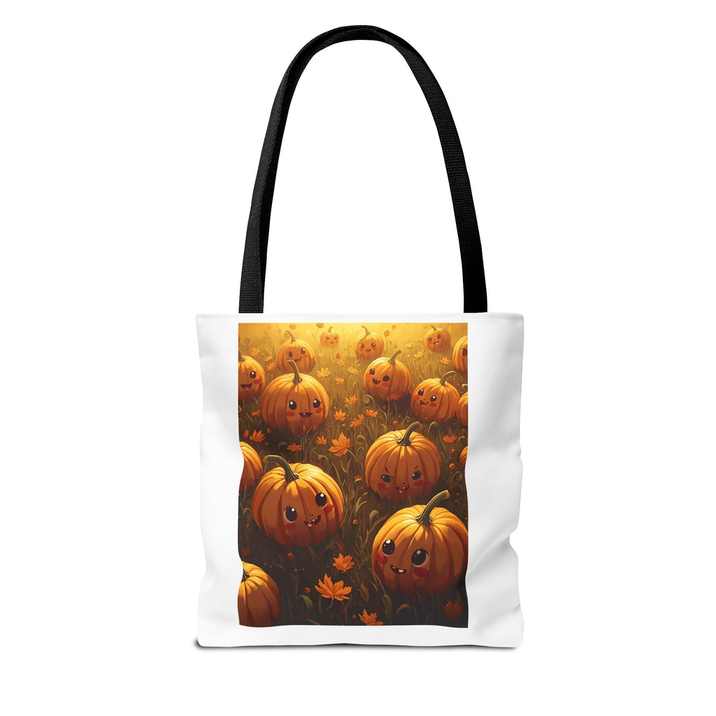 Happy Halloween Pumpkin Tote Bag, Halloween Shopping Bag, Fall Accessory, Eco-Friendly Tote, Cute Pumpkin Art Bag
