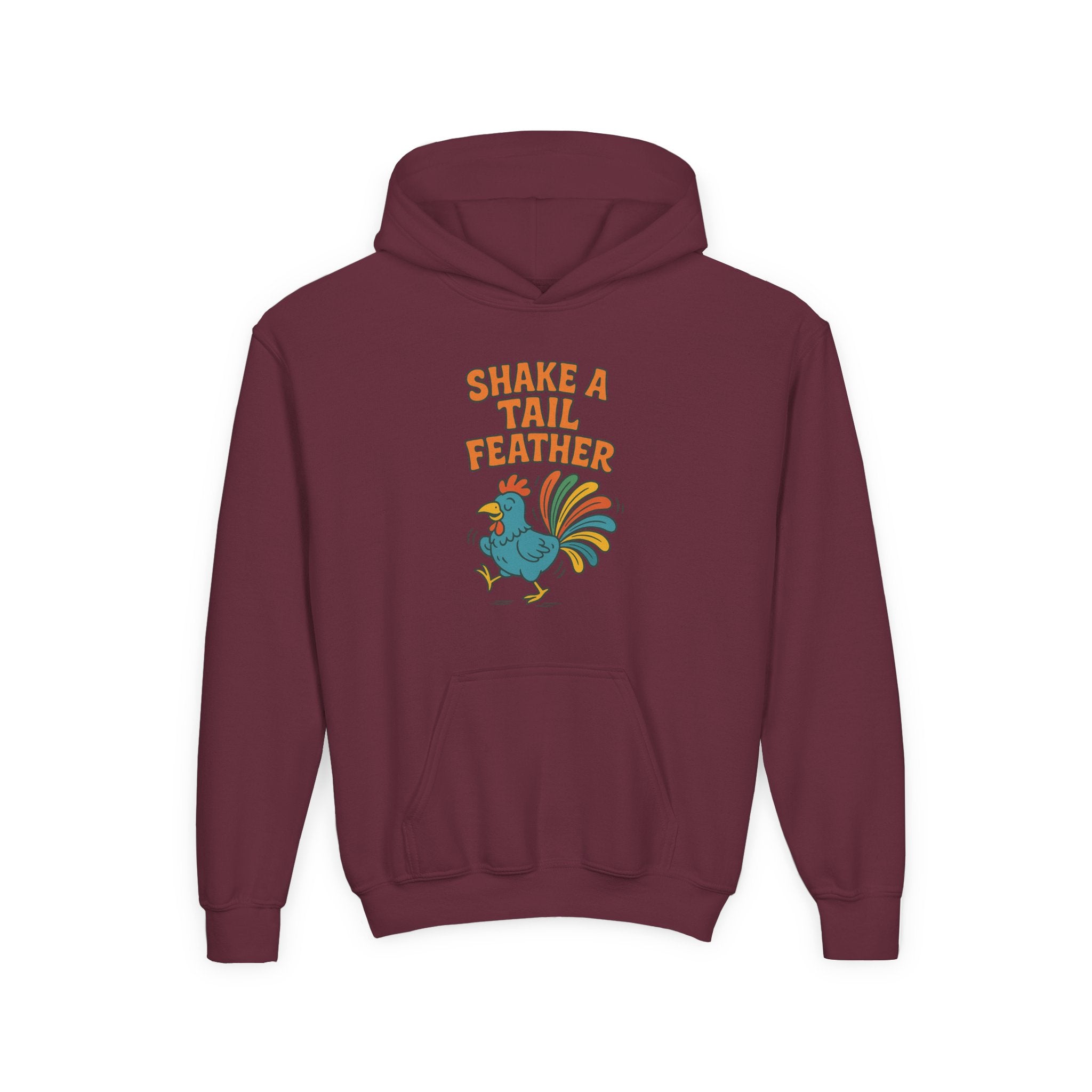Shake A Tail Feather Youth Heavy Blend Hooded Sweatshirt