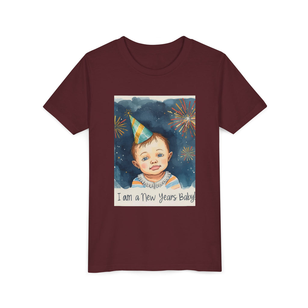 I Am A New Years Baby Youth Short Sleeve Tee