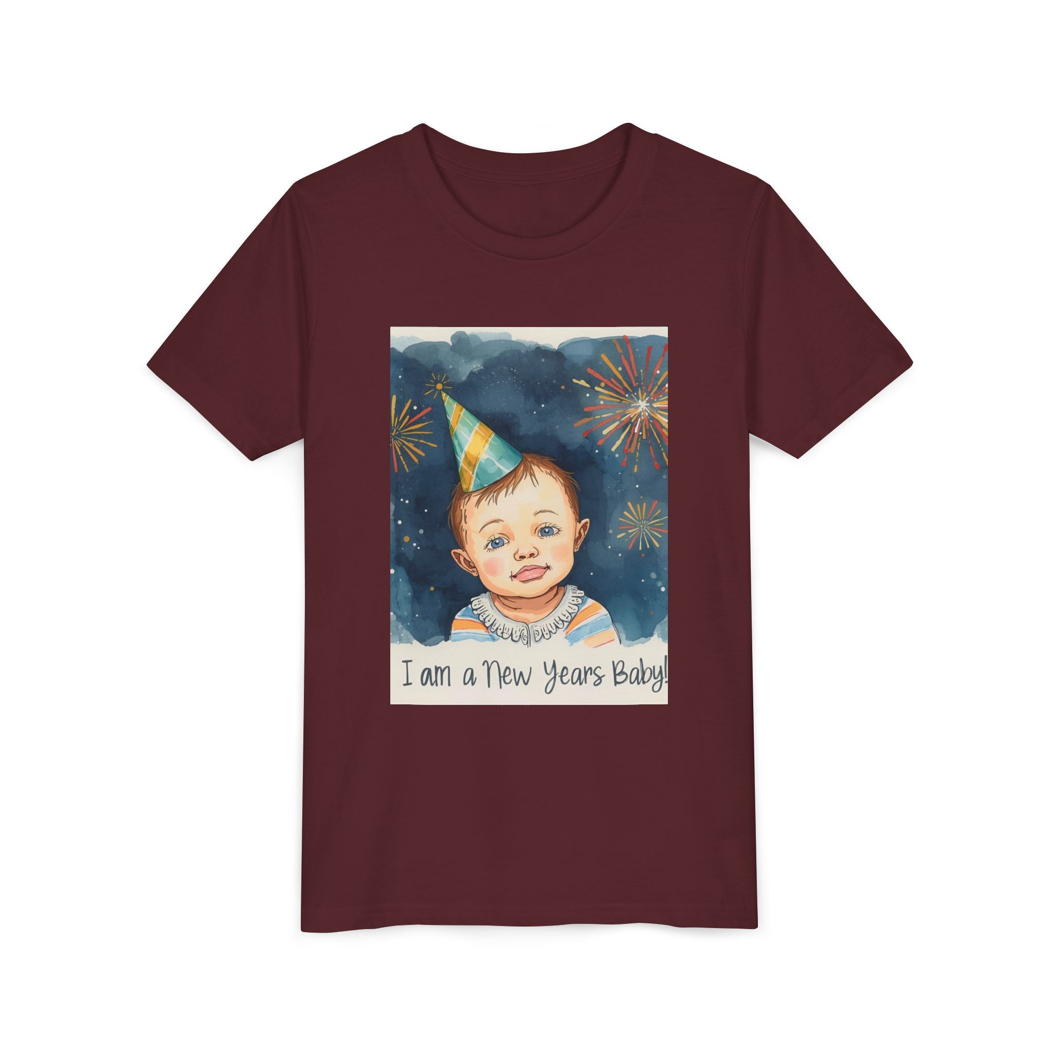 I Am A New Years Baby Youth Short Sleeve Tee
