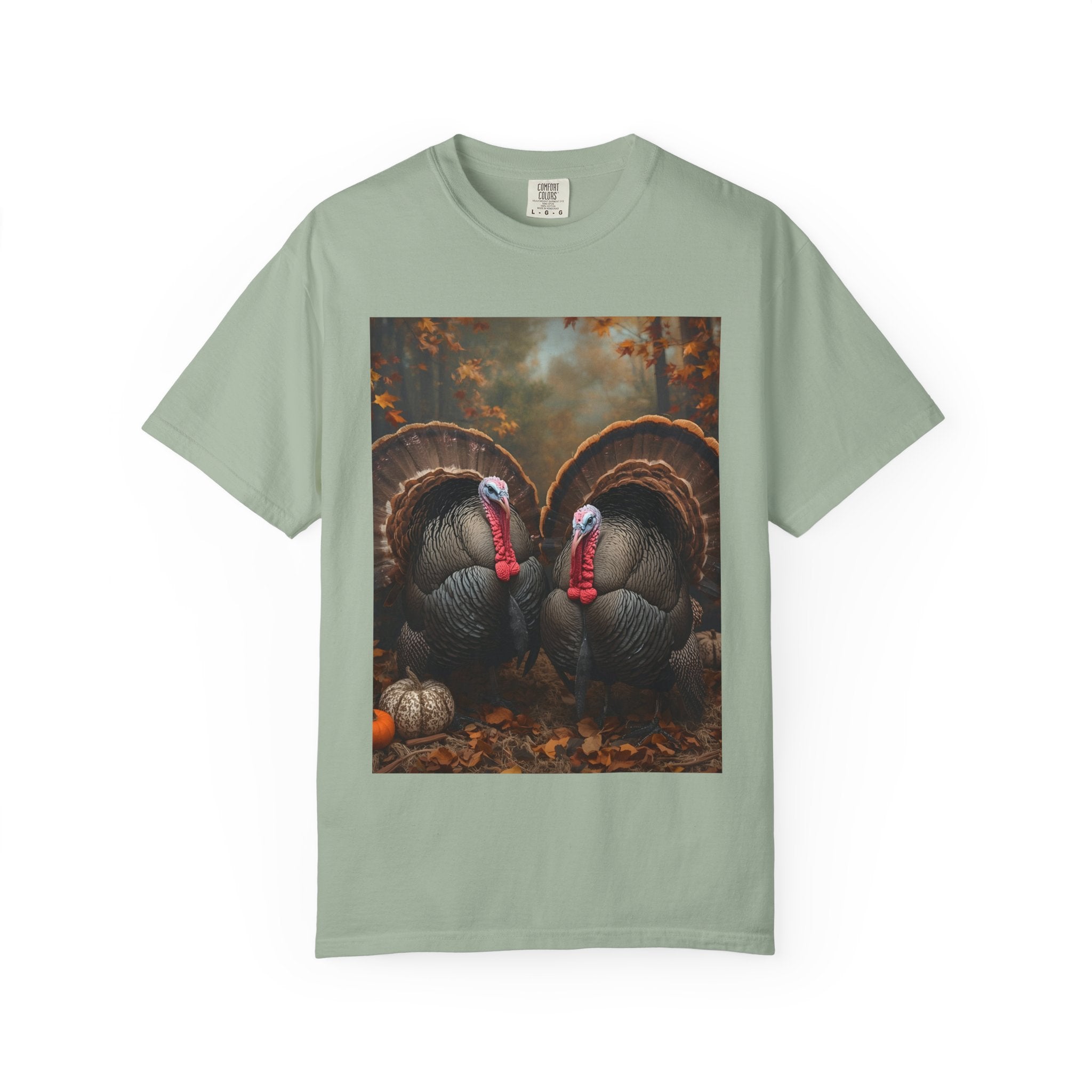 Thanksgiving Turkey Graphic Tee, Unisex Gift for Fall, Harvest Party Shirt, Cute Casual Outfit, Family Gathering Apparel