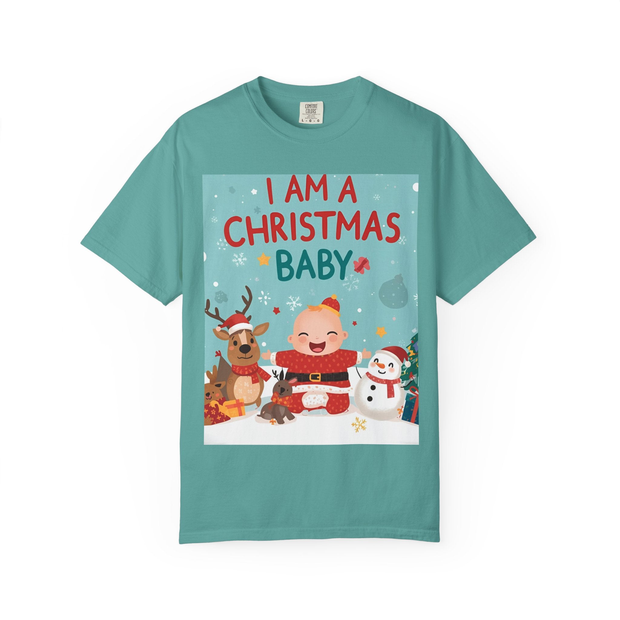 Christmas Baby T-shirt, Cute Christmas Shirt, Holiday Gift, Family Matching Tee, Unisex Kids Christmas Apparel, Baby's First Christmas