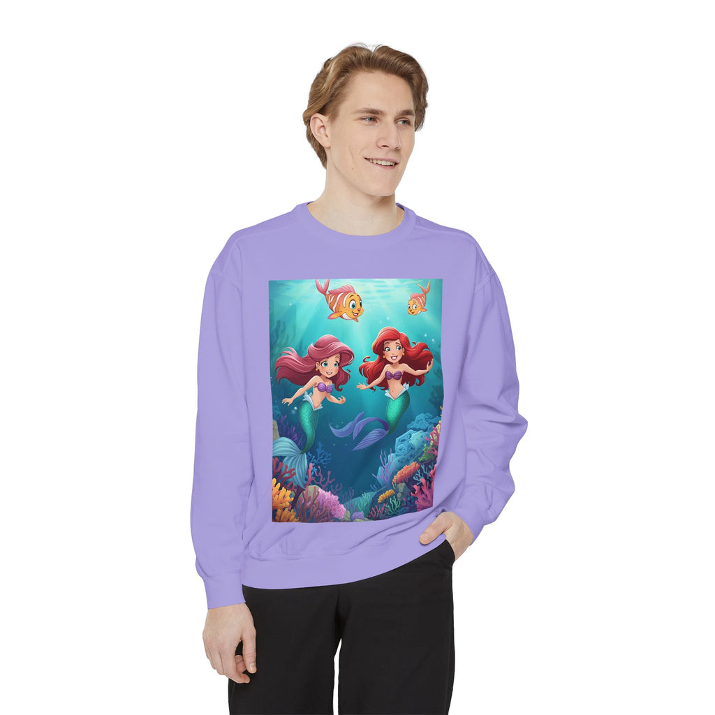 Mermaid Unisex Garment-Dyed Sweatshirt