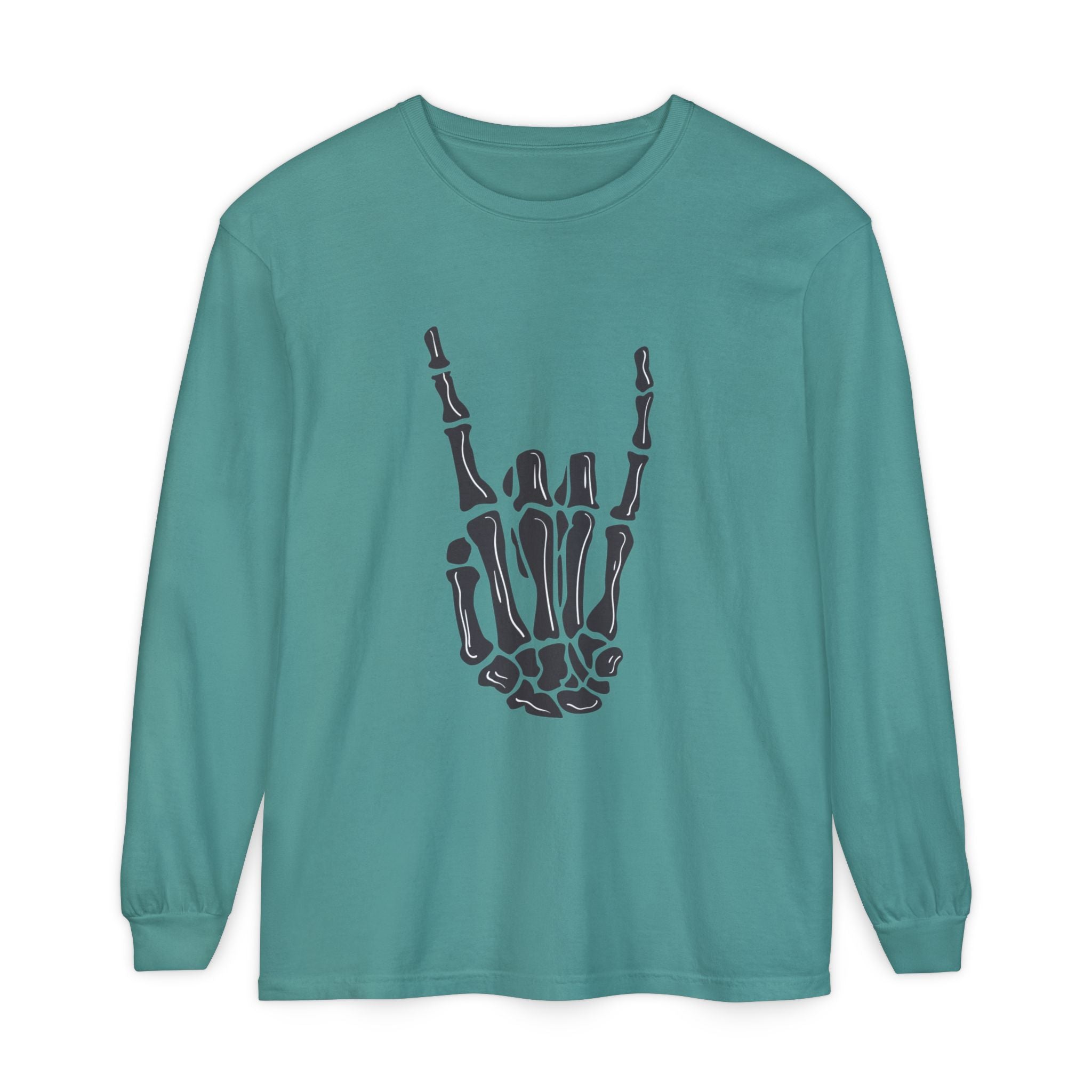 Rock On Unisex Garment-dyed Long Sleeve T-Shirt