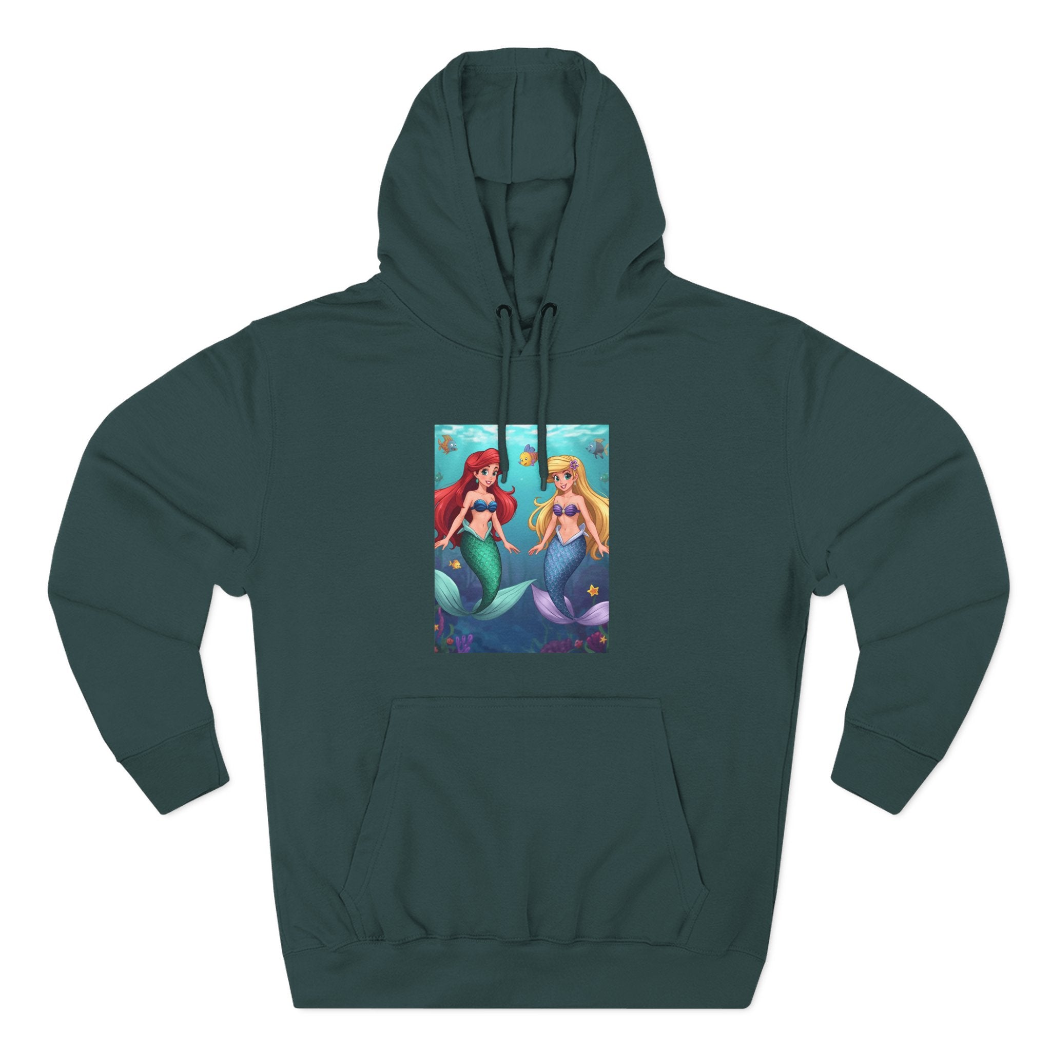Mermaid Three-Panel Fleece Hoodie