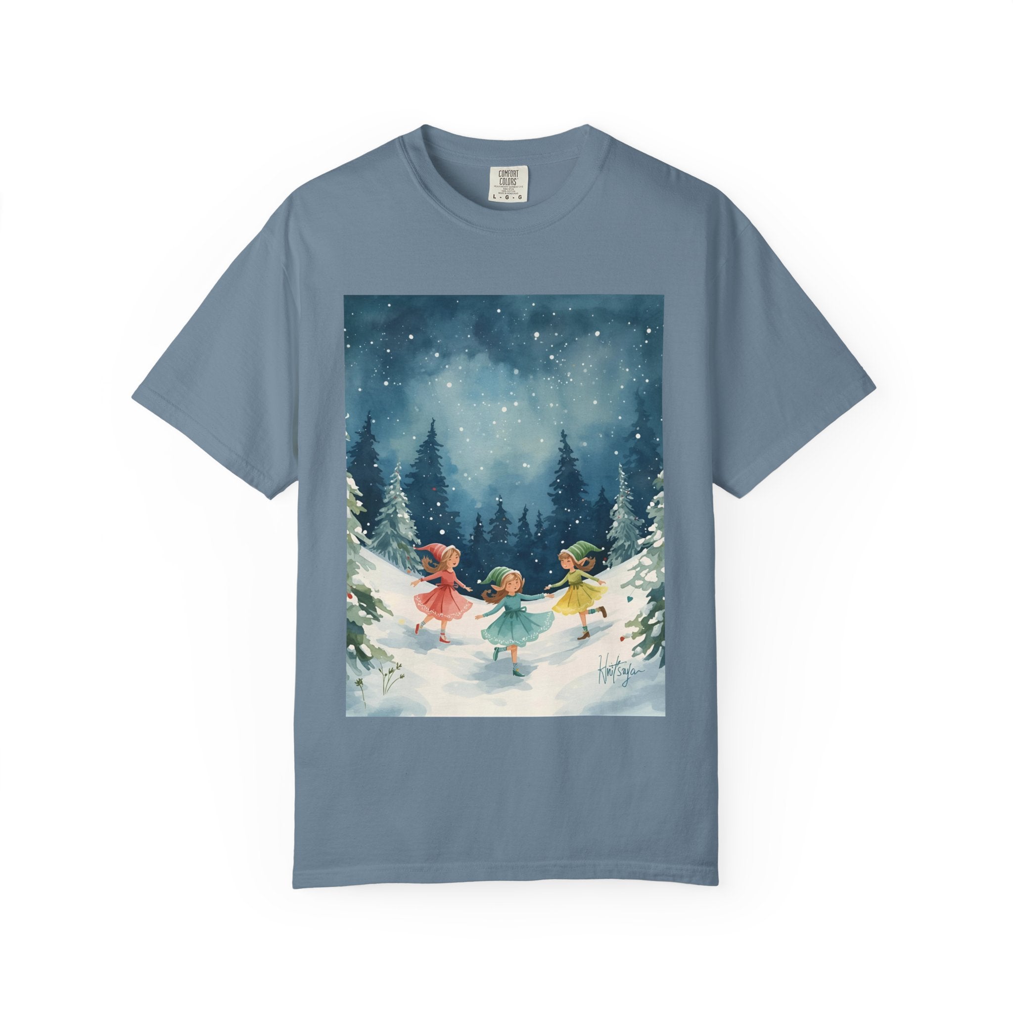 Whimsical Winter T-Shirt, Cozy Graphic Tee, Holiday Apparel, Gift for Her, Seasonal Fashion, Unisex Tee