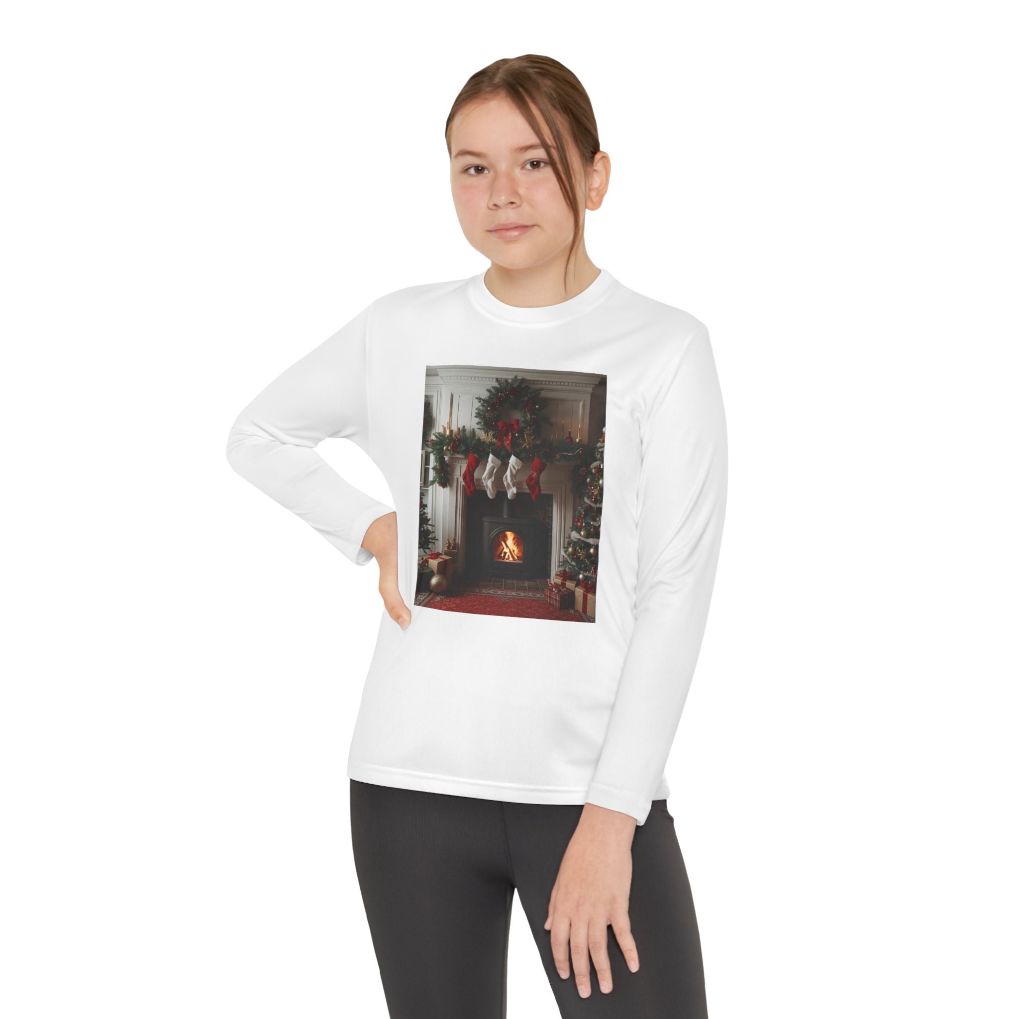 Cozy Christmas Youth Long Sleeve Competitor Tee