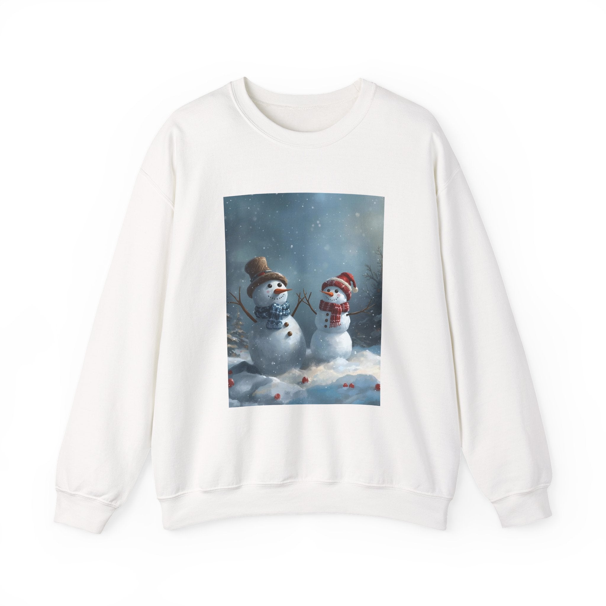 Christmas Snowman Winter Wonderland Sweatshirt - Cozy Crewneck with Snowman Design, Holiday Gift, Christmas Apparel, Winter Fashion, Seasonal Comfort