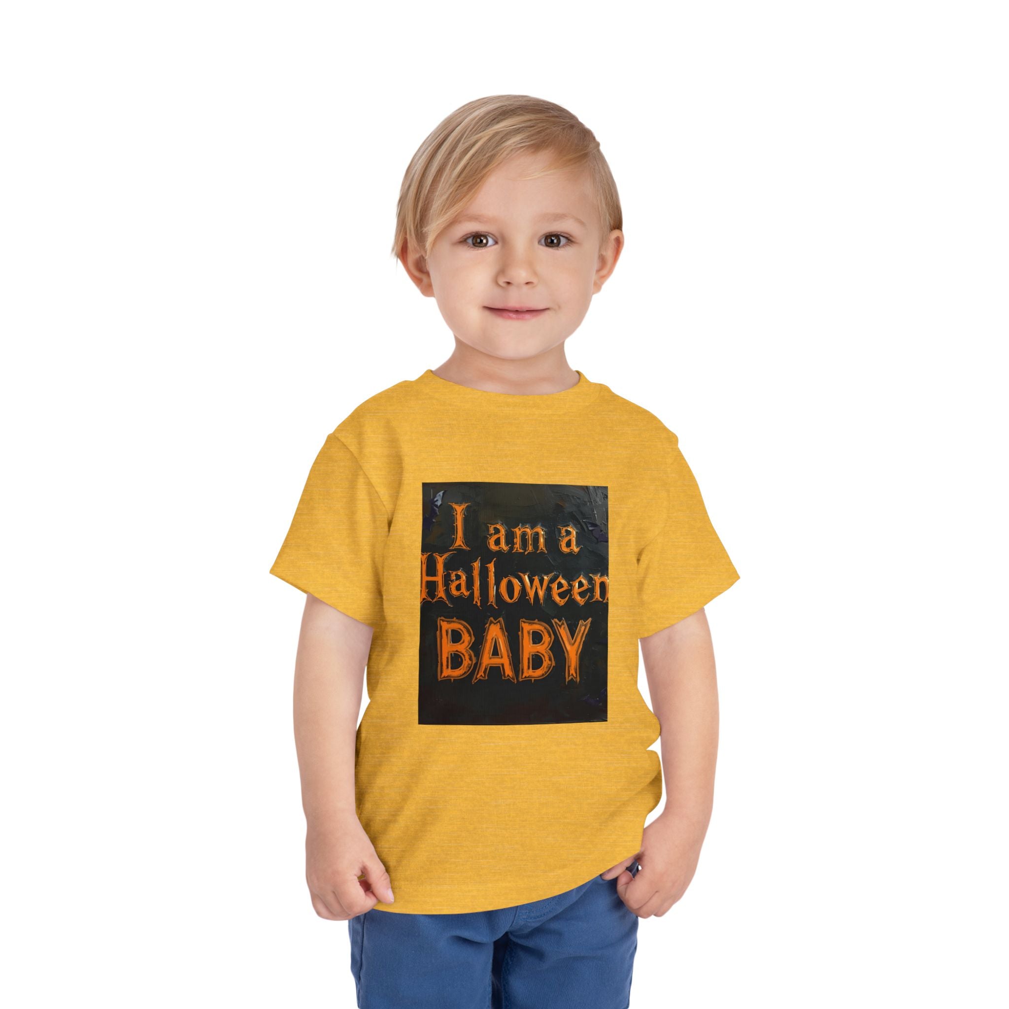 I Am A Halloween Baby Toddler Short Sleeve Tee