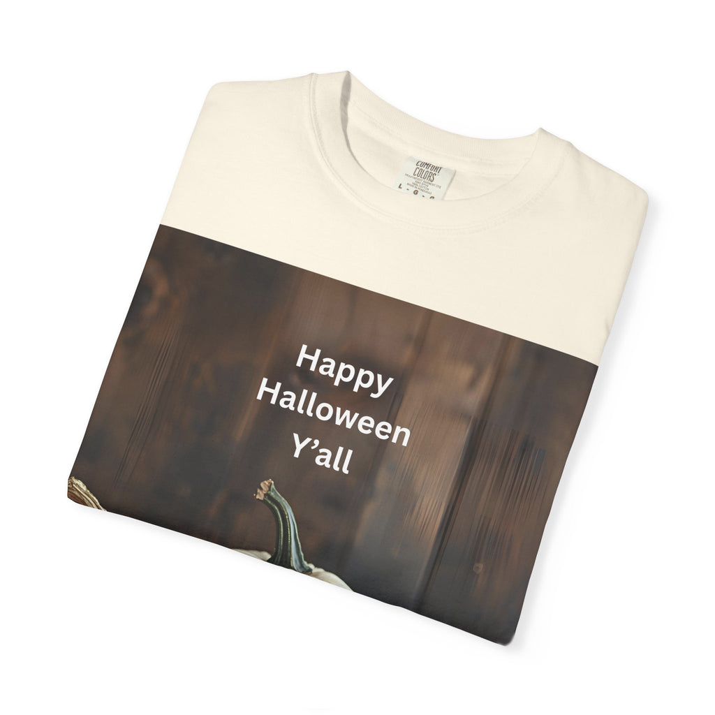 Happy Halloween Y'all T-shirt, Fall Pumpkin Tee, Unisex Halloween Apparel, Cute Halloween Gift, Autumn Wardrobe Essential