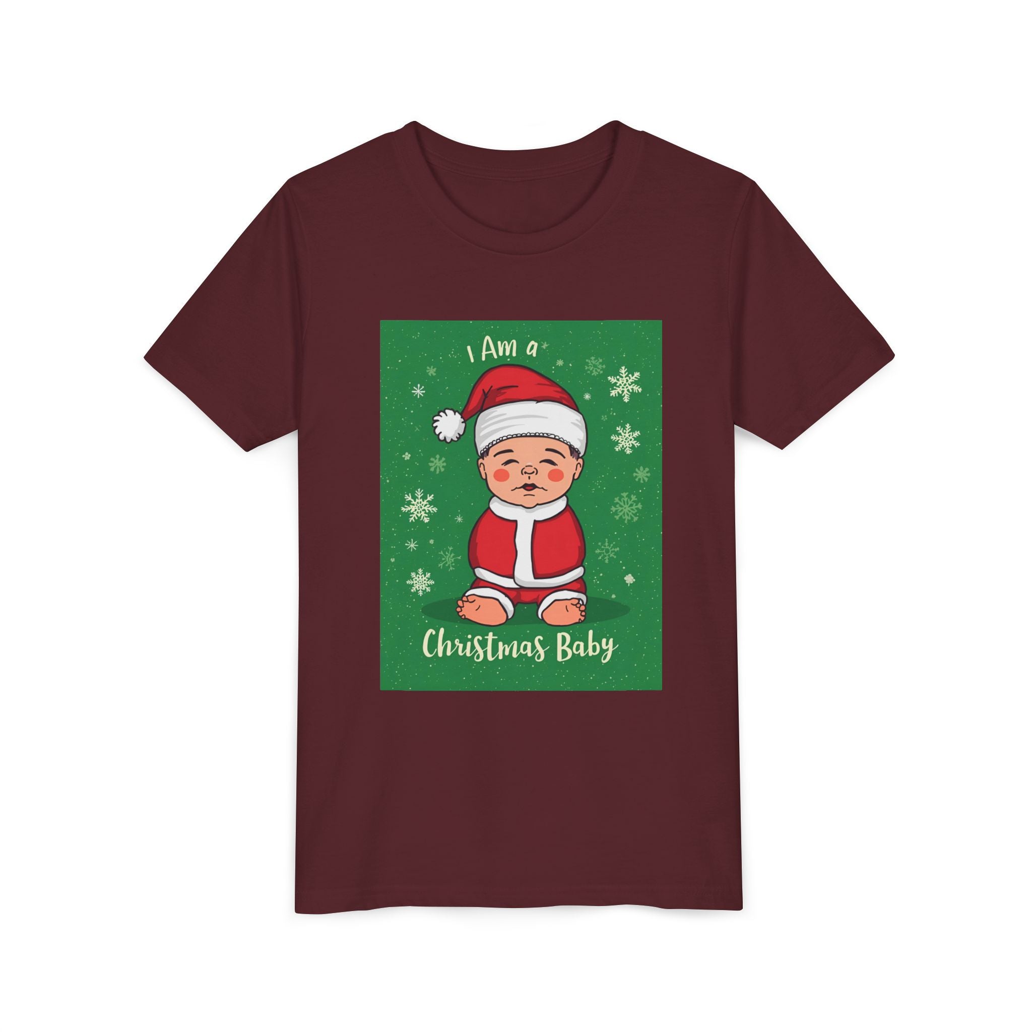 I Am A Christmas Baby Youth Short Sleeve Tee