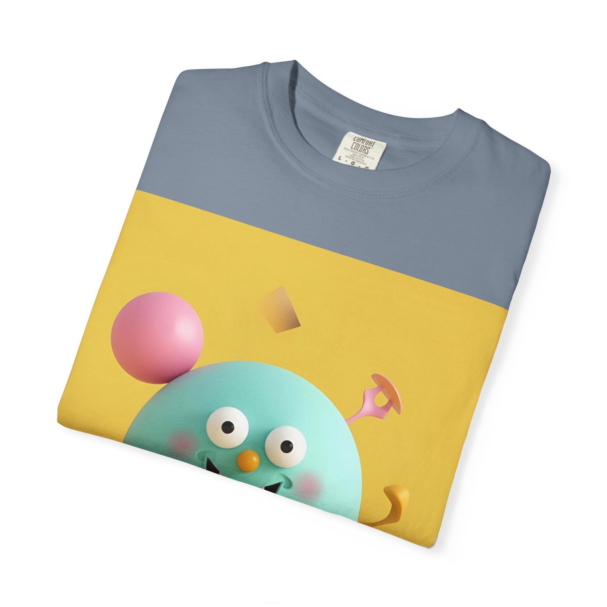 Playful Colorful Cartoon T-Shirt, Fun Graphic Tee, Summer Casual Wear, Gift for Kids and Adults, Birthday Party Outfit, Unique Design