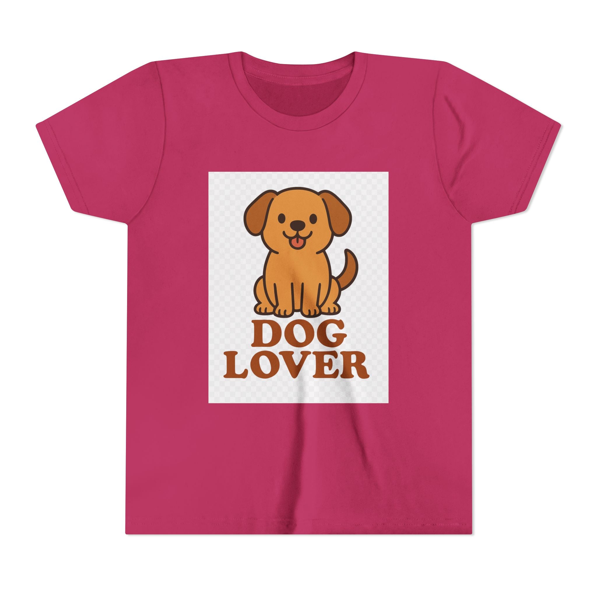 Cute Dog Lover Youth T-Shirt, Pet Lover Gift, Animal Tee, Kids Dog Shirt, Birthday Present for Kids, Fun Youth Apparel