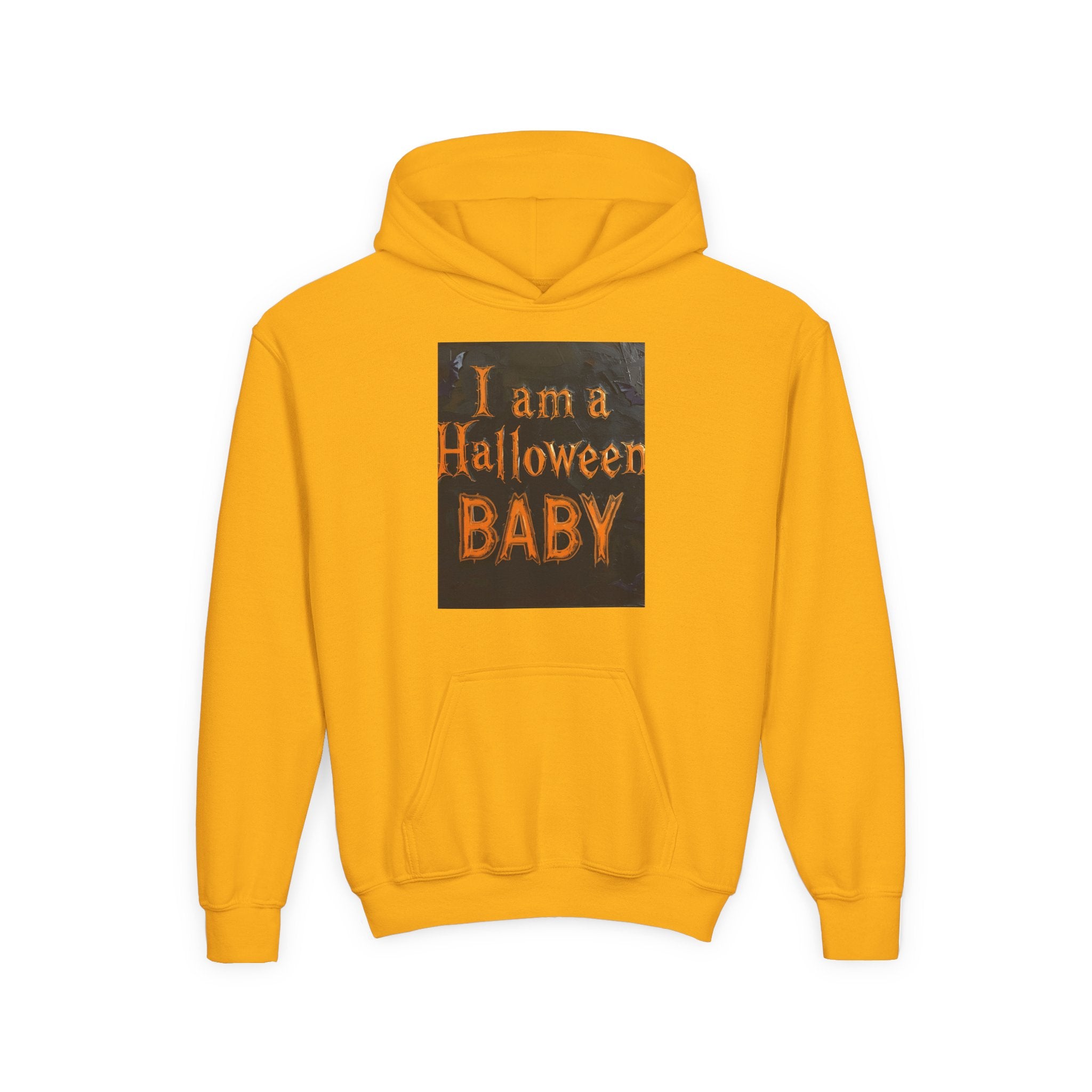 I Am A Halloween Baby Youth Heavy Blend Hooded Sweatshirt