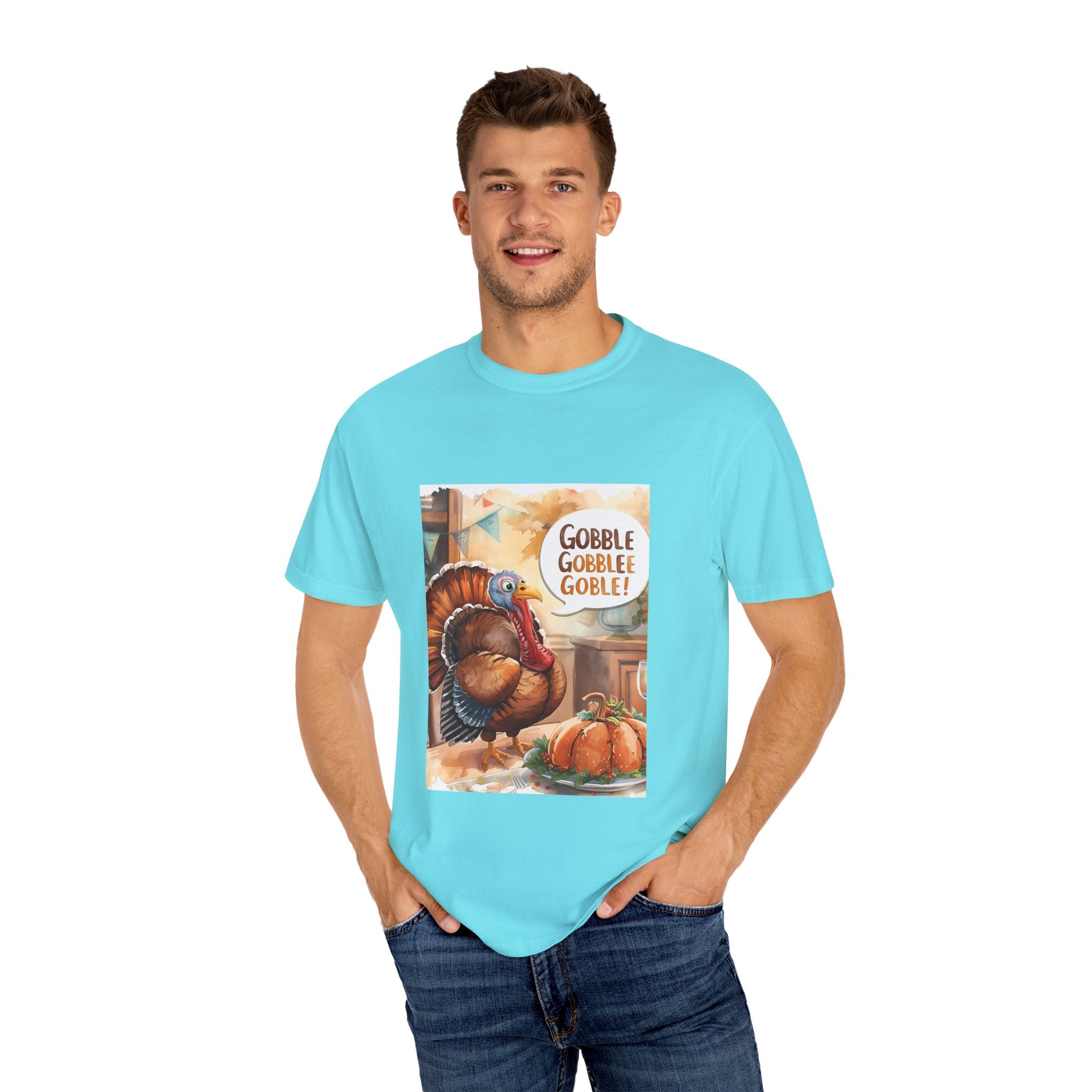 Thanksgiving Turkey T-Shirt | Gobble Gobble Graphic Tee | Fall Apparel, Holiday Gift, Casual Wear, Unisex Style, Autumn Collection