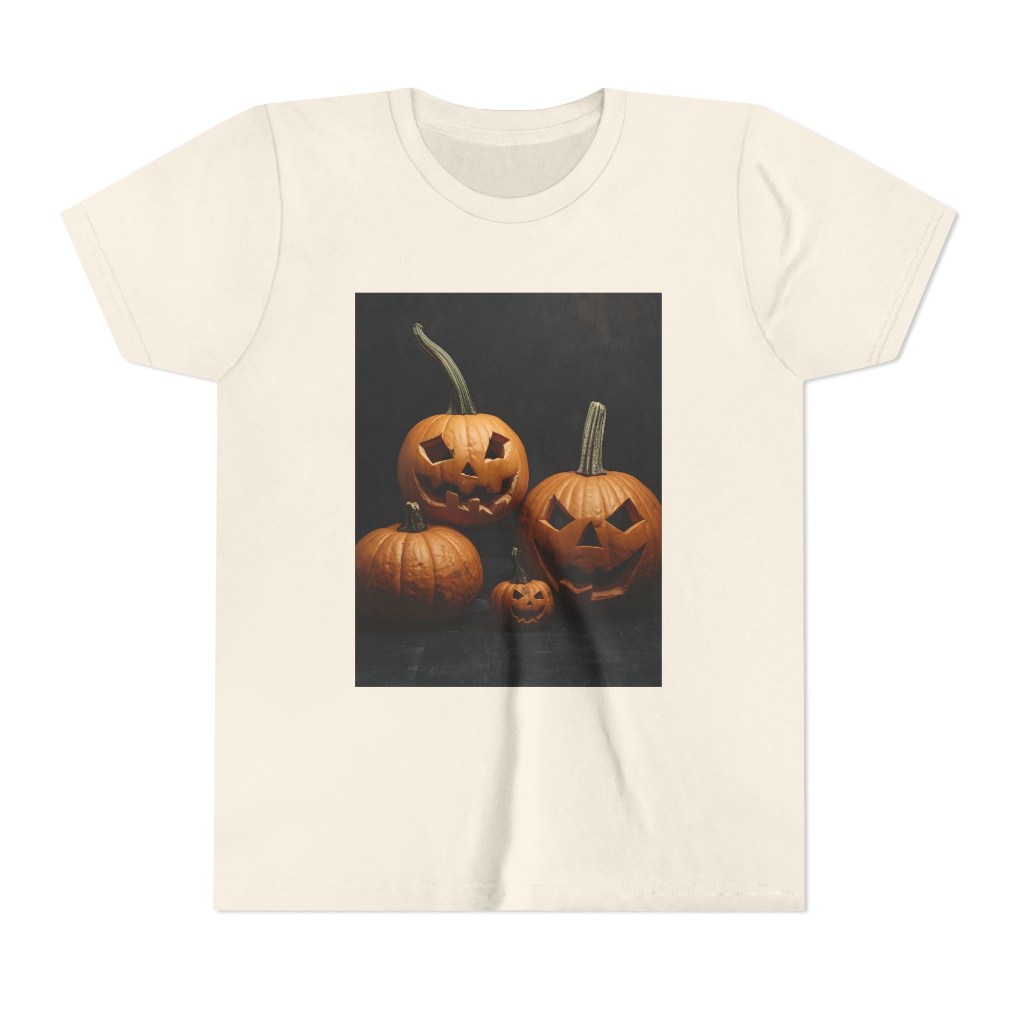Spooky Halloween Pumpkin Youth Short Sleeve Tee