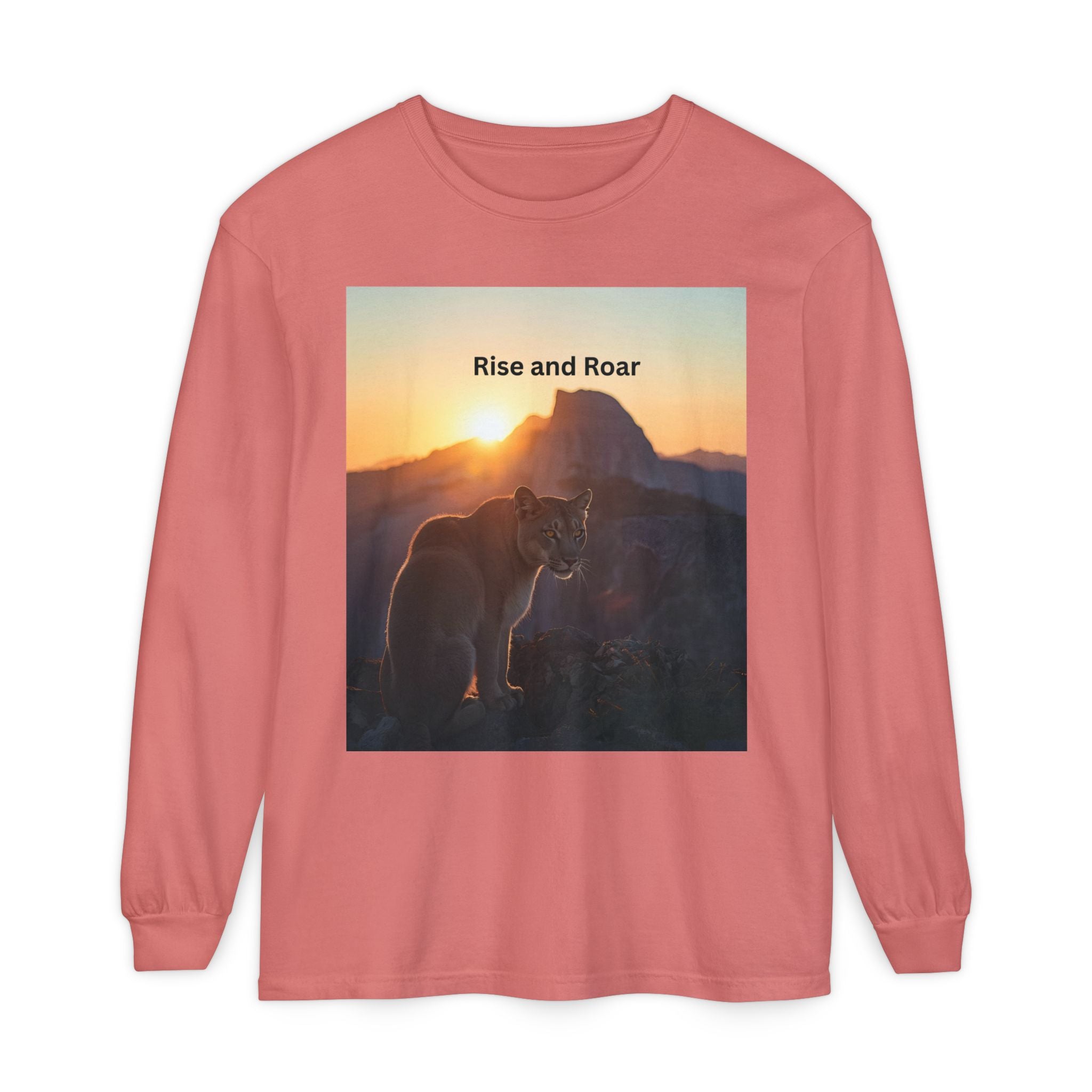 Rise And Roar Unisex Garment-dyed Long Sleeve T-Shirt