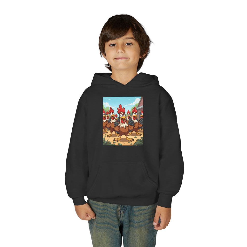 Chicken Funny Youth Heavy Blend Hooded Sweatshirt