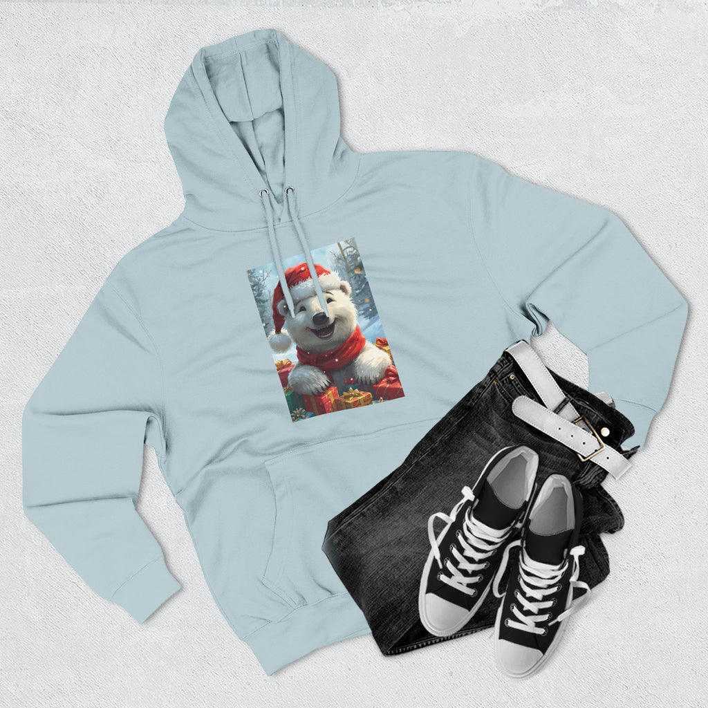 Cozy Winter Hoodie, Festive Fleece Sweatshirt with Cute Holiday Design, Perfect for Christmas Gifts, Casual Winter Wear, Dog Lover Apparel