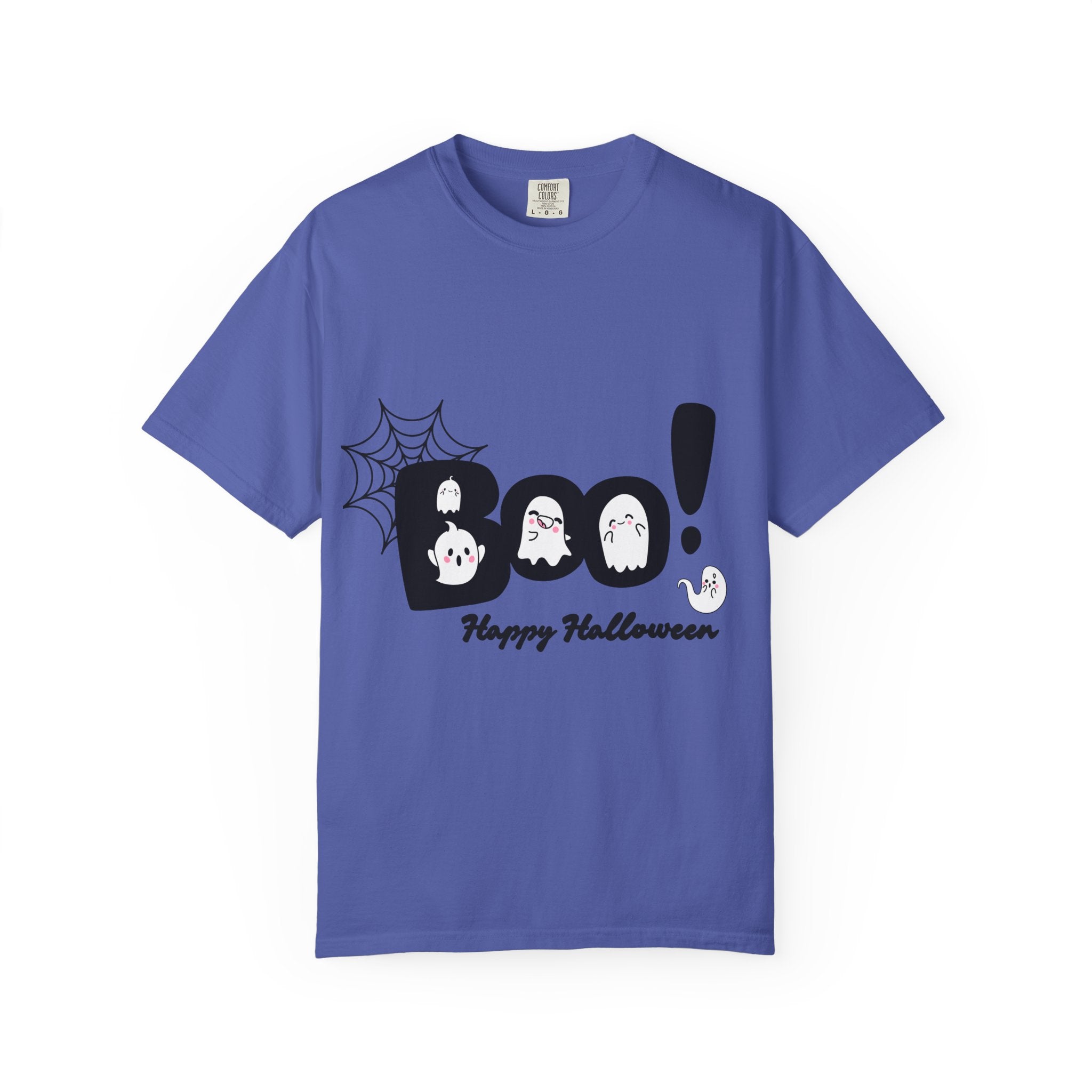 Halloween Boo T-Shirt, Spooky Fun Tee for Halloween, Unisex Ghost Shirt, Boo! Halloween Gift, Fall Celebration Apparel