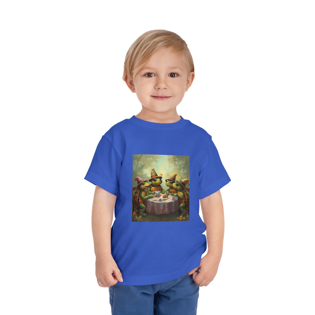 Whimsical Turtle Toddler Short Sleeve Tee