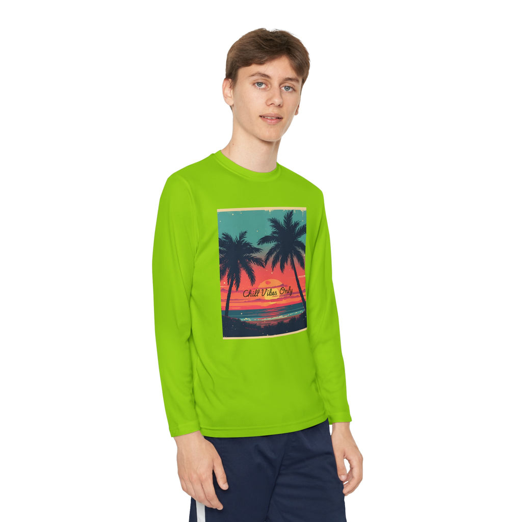 Tropical Sunset Youth Long Sleeve Competitor Tee