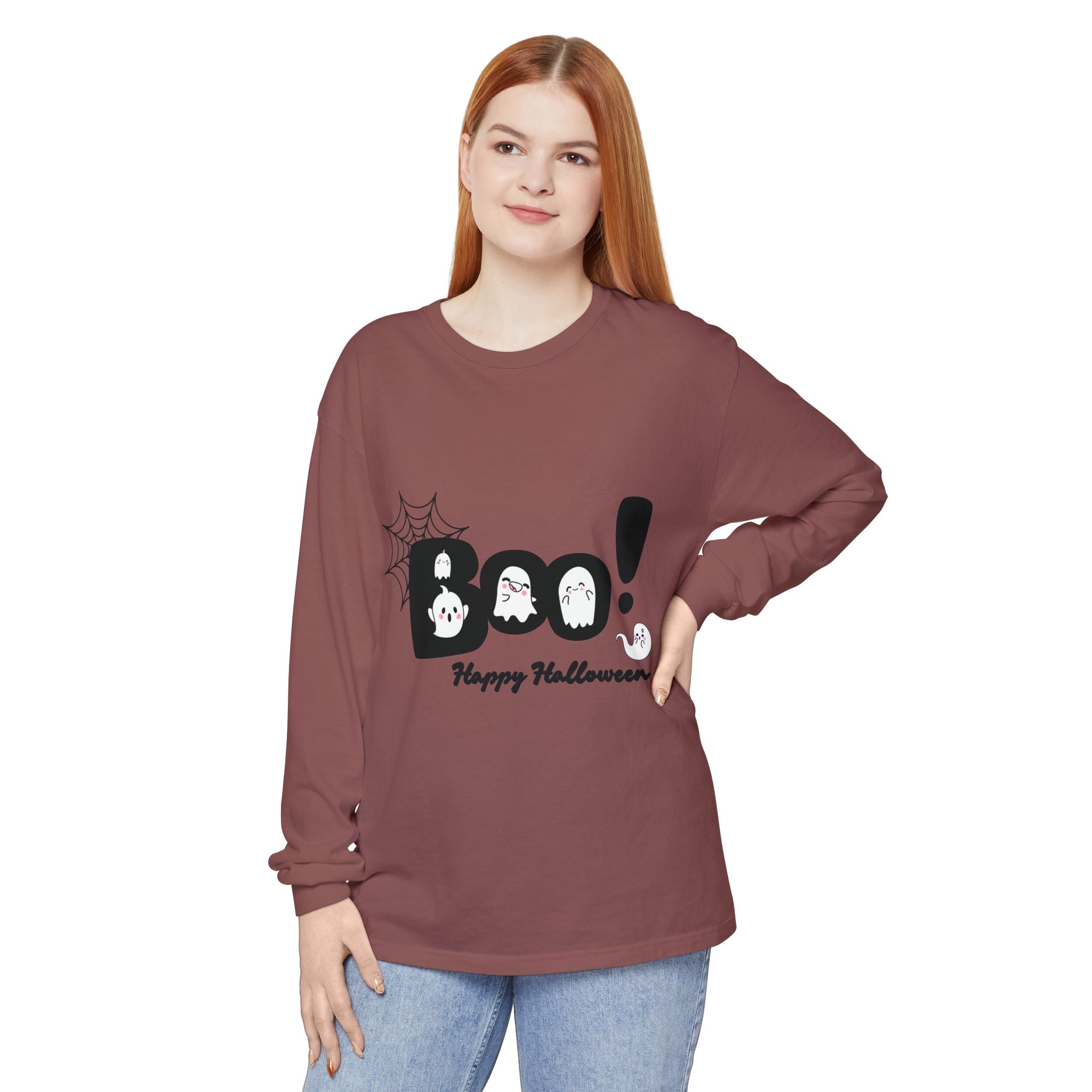 Halloween Boo Long Sleeve T-Shirt, Unisex Spooky Tee, Perfect for Fall Celebrations, Ghost Graphic Shirt, October Style Apparel, Casual [...]